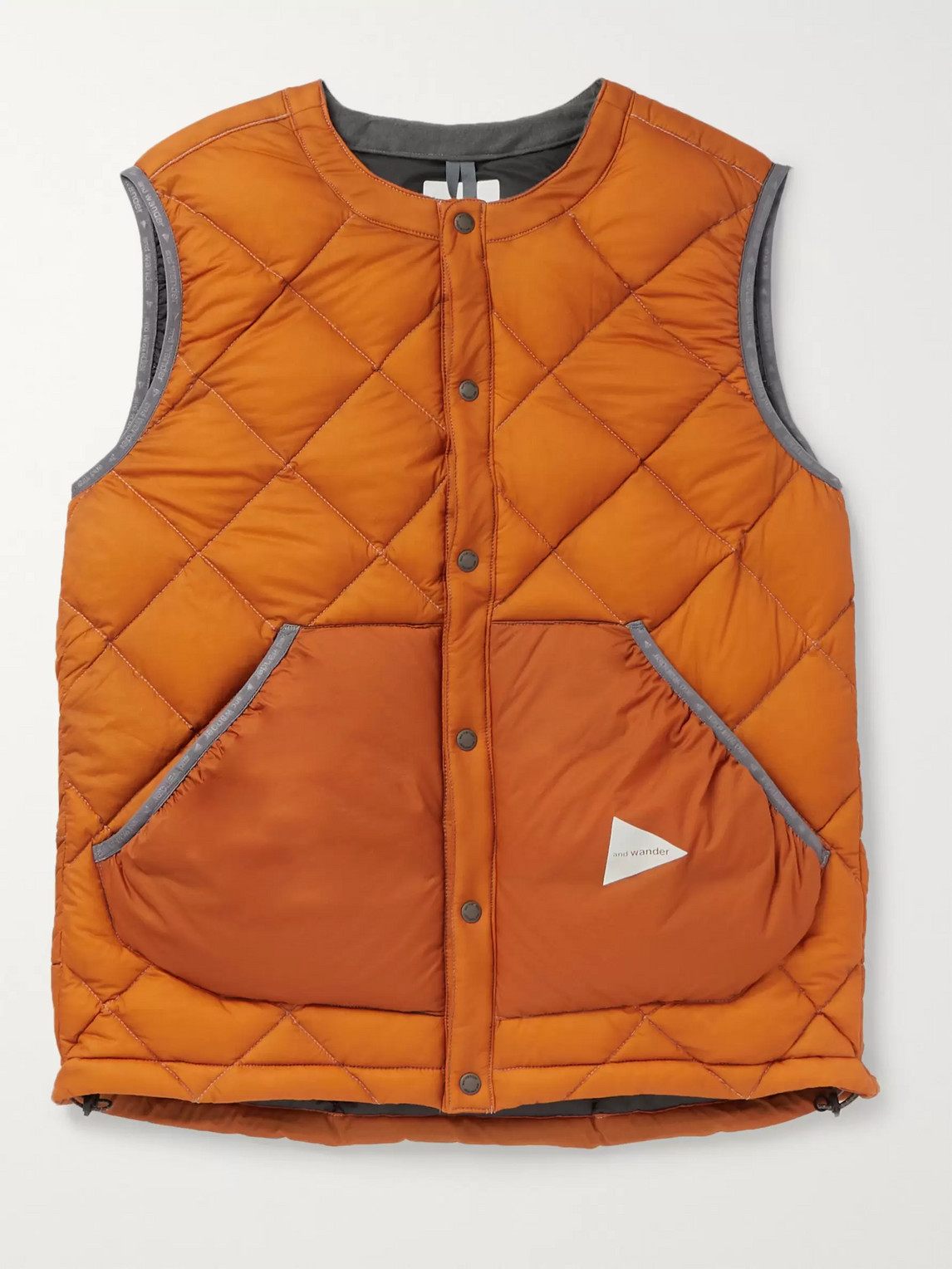 AND WANDER QUILTED NYLON DOWN GILET