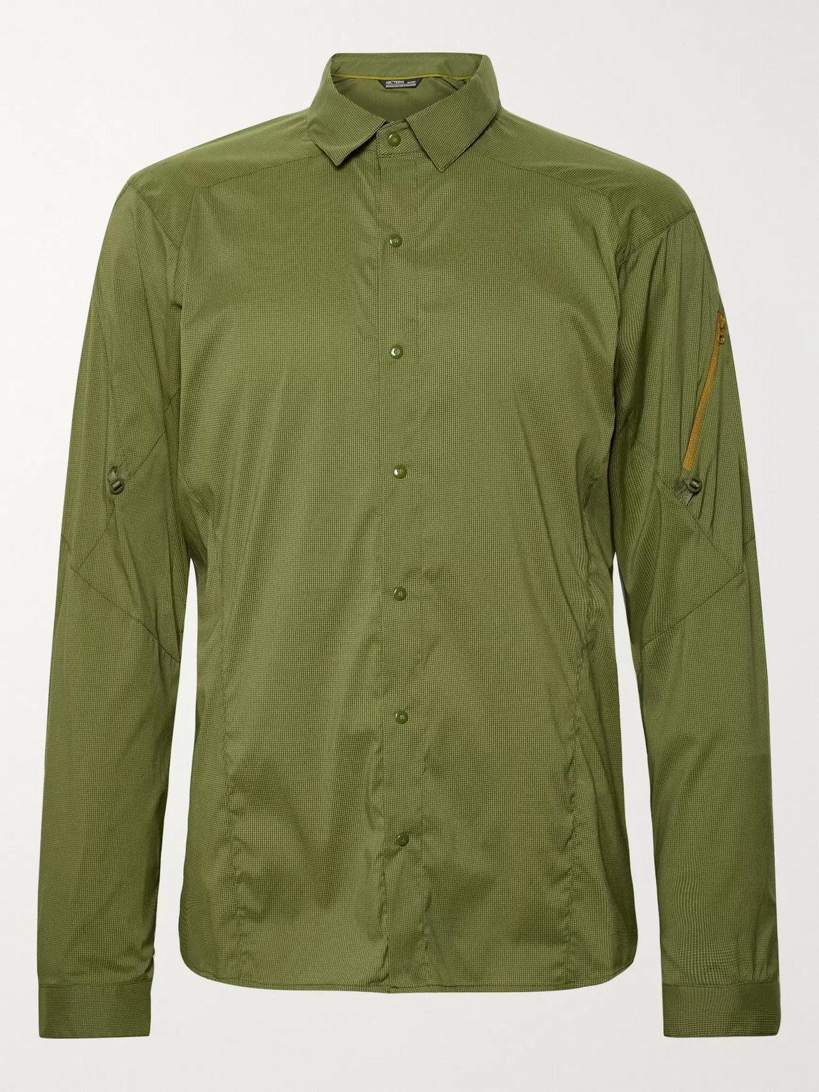 Arc'teryx Elaho Ls Slim-fit Checked Alatorre Shirt In Green