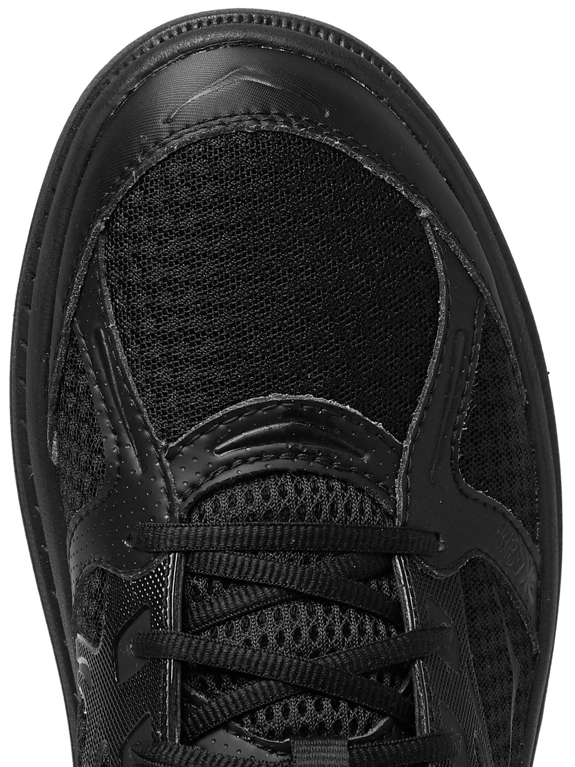 Shop Hoka One One + Engineered Garments Bondi B Rubber-trimmed Mesh Sneakers In Black
