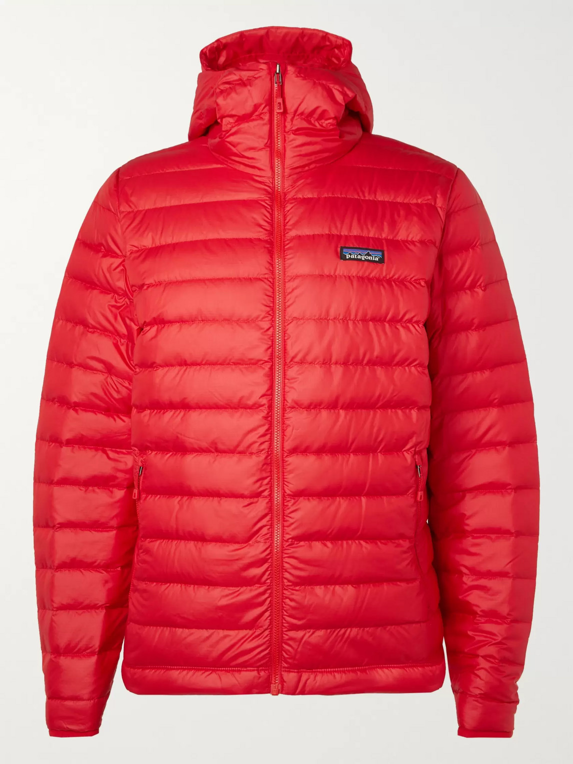 PATAGONIA QUILTED DWR-COATED RIPSTOP HOODED DOWN JACKET