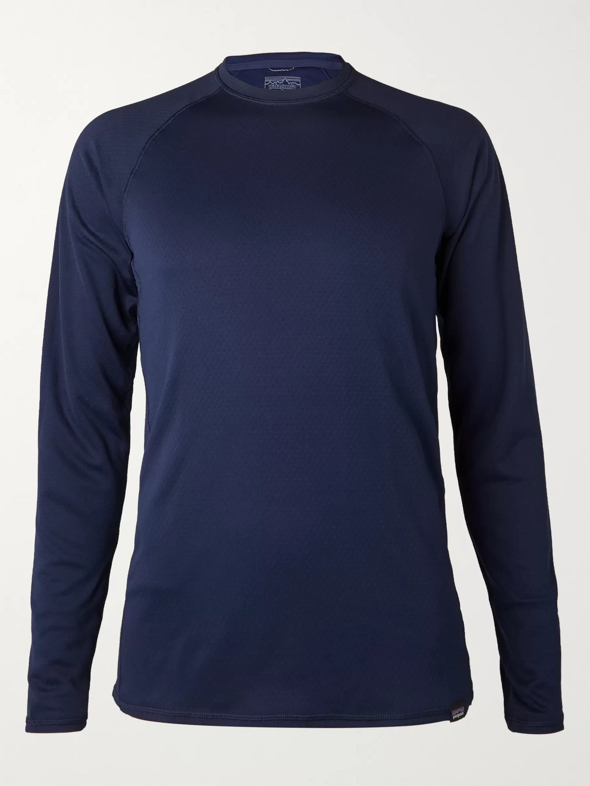 Patagonia Capilene Midweight Slim-fit Fleece-back Jersey T-shirt In Blue