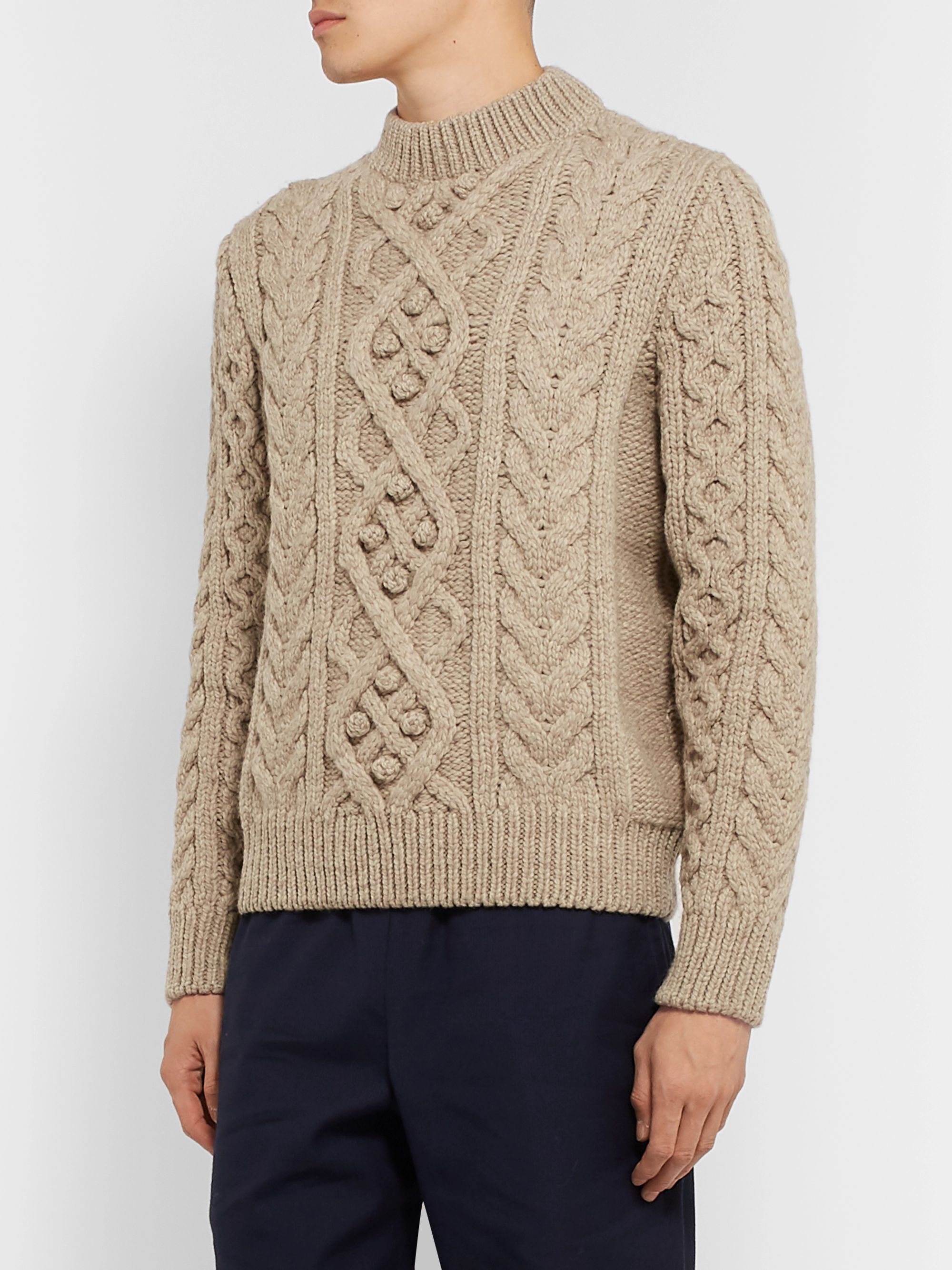 Beige Macey Merino Wool Cable Knit Sweater | Isabel Marant | MR PORTER
