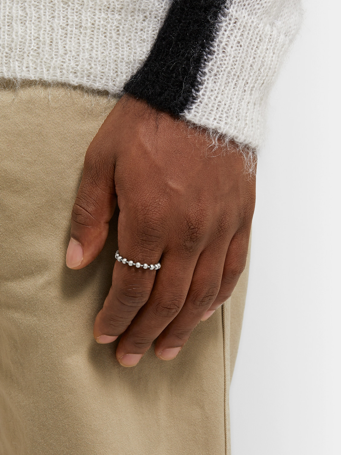 Off-white Silver-tone Ring