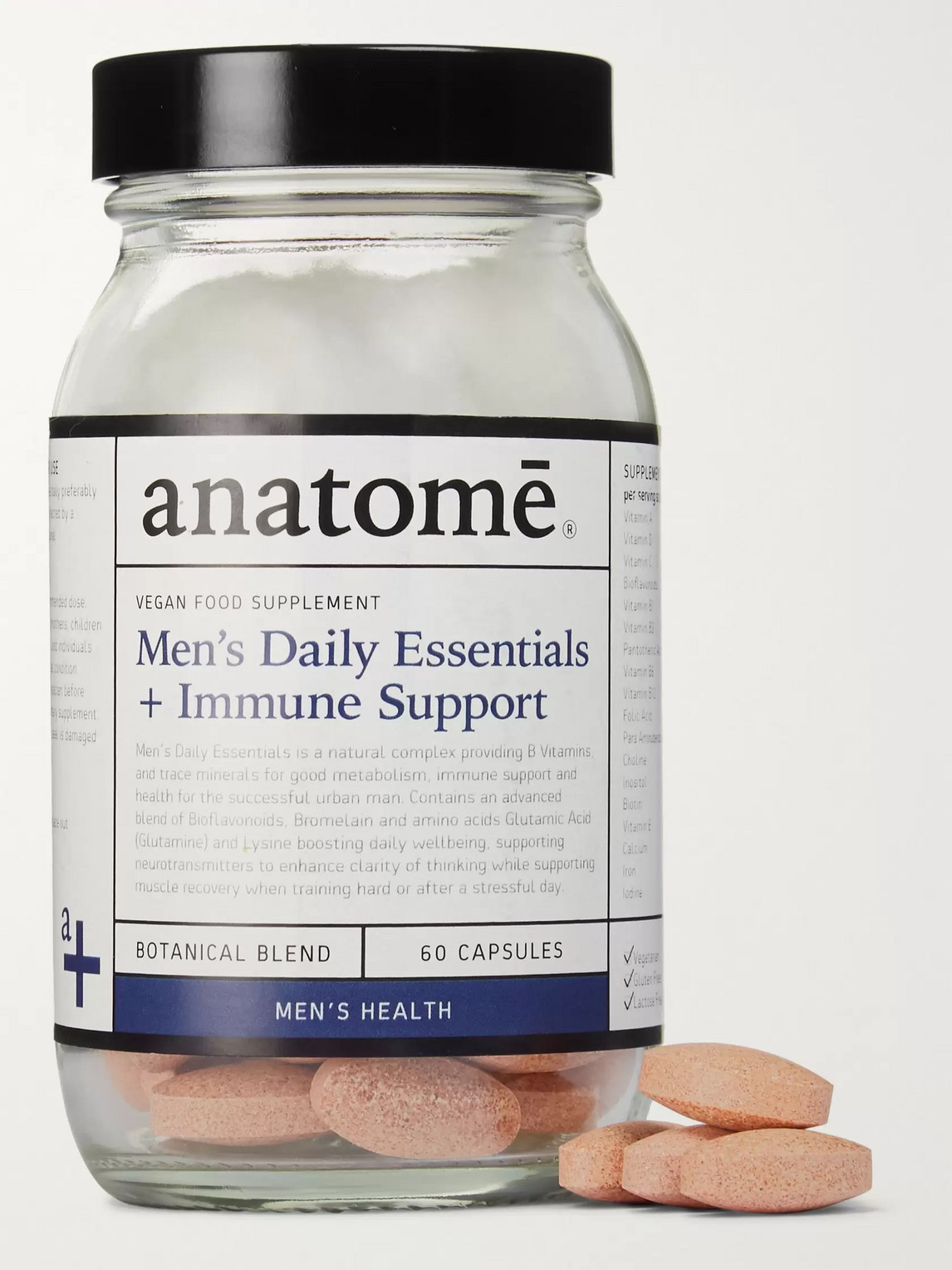 Anatome Men's Daily Essentials Wellbeing Support Supplement, 60 Tablets In Colourless