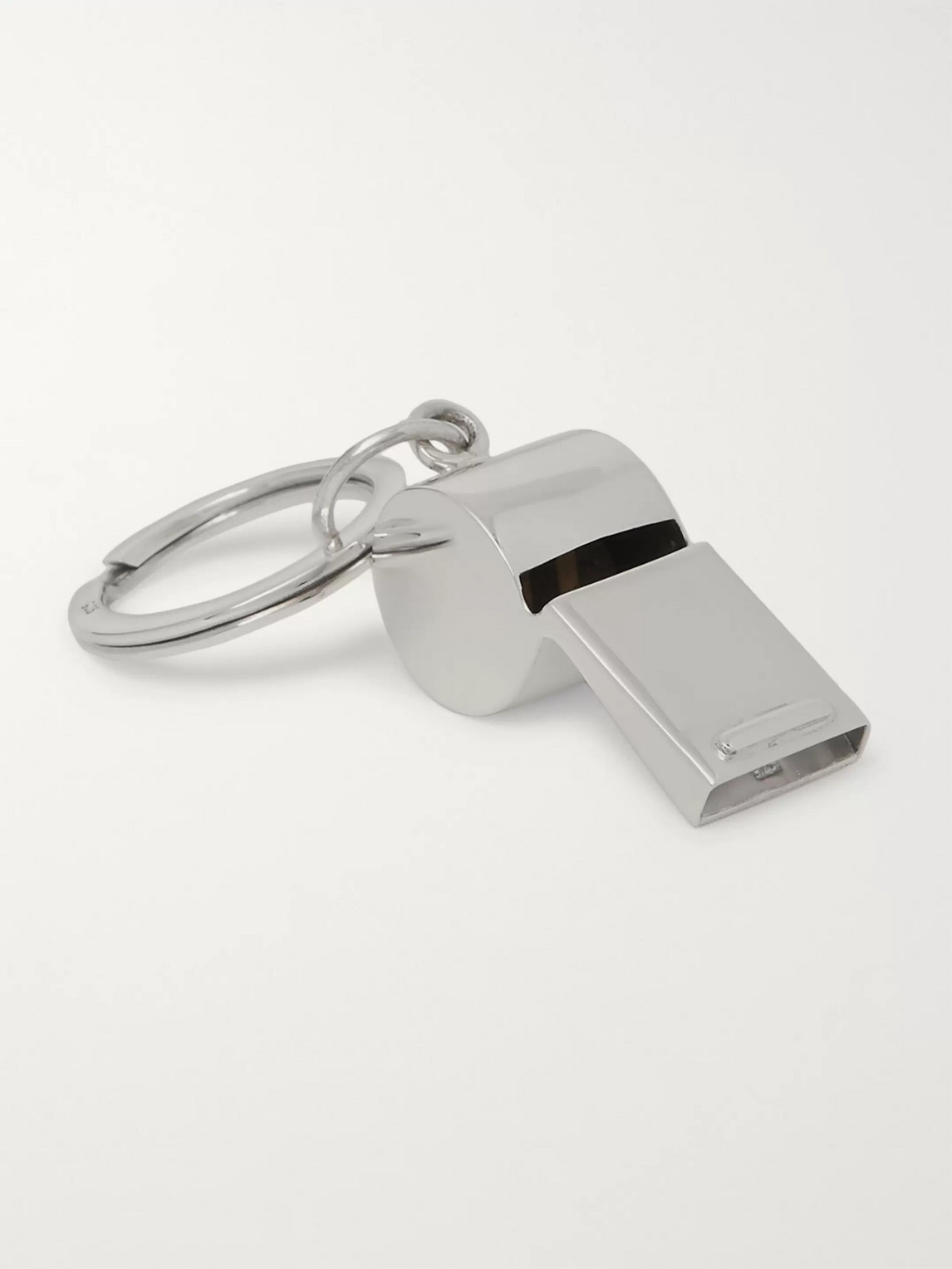 Asprey Sterling Silver Whistle Key Fob