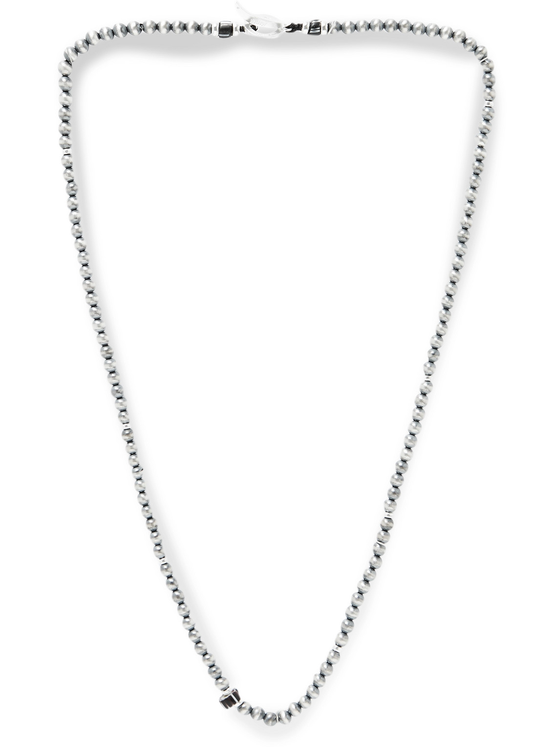 Mikia Sterling Silver Beaded Necklace