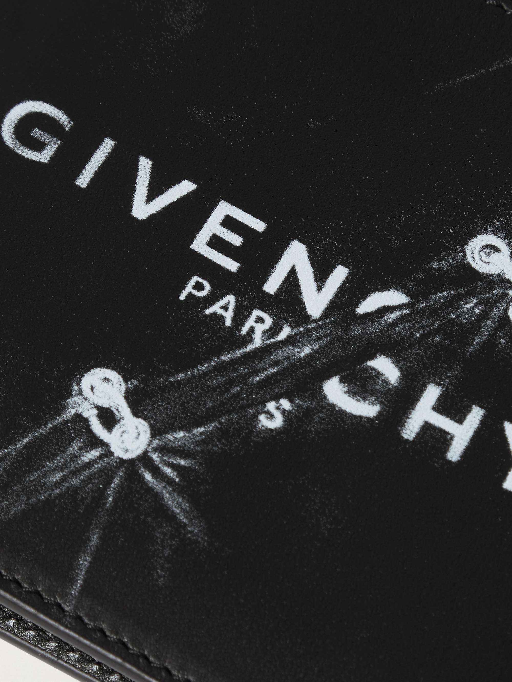 GIVENCHY Logo-Print Leather Bifold Wallet