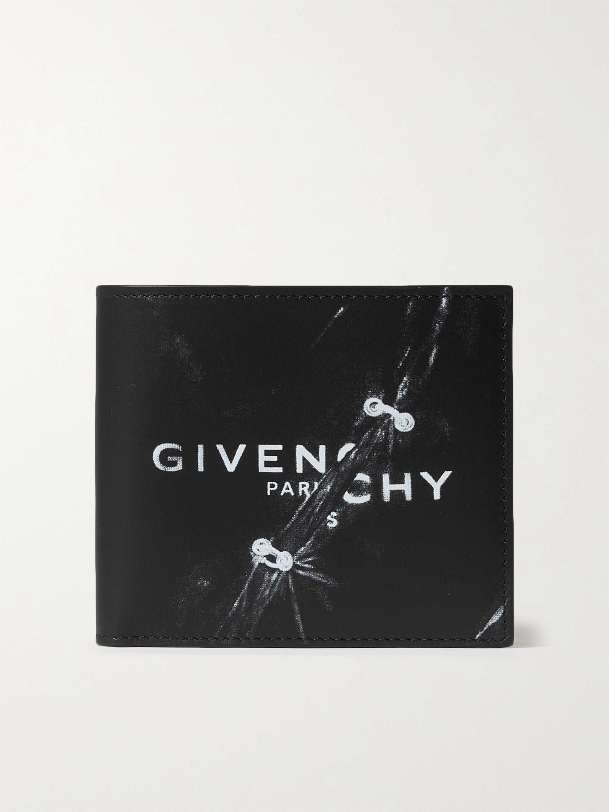 GIVENCHY Logo-Print Leather Bifold Wallet