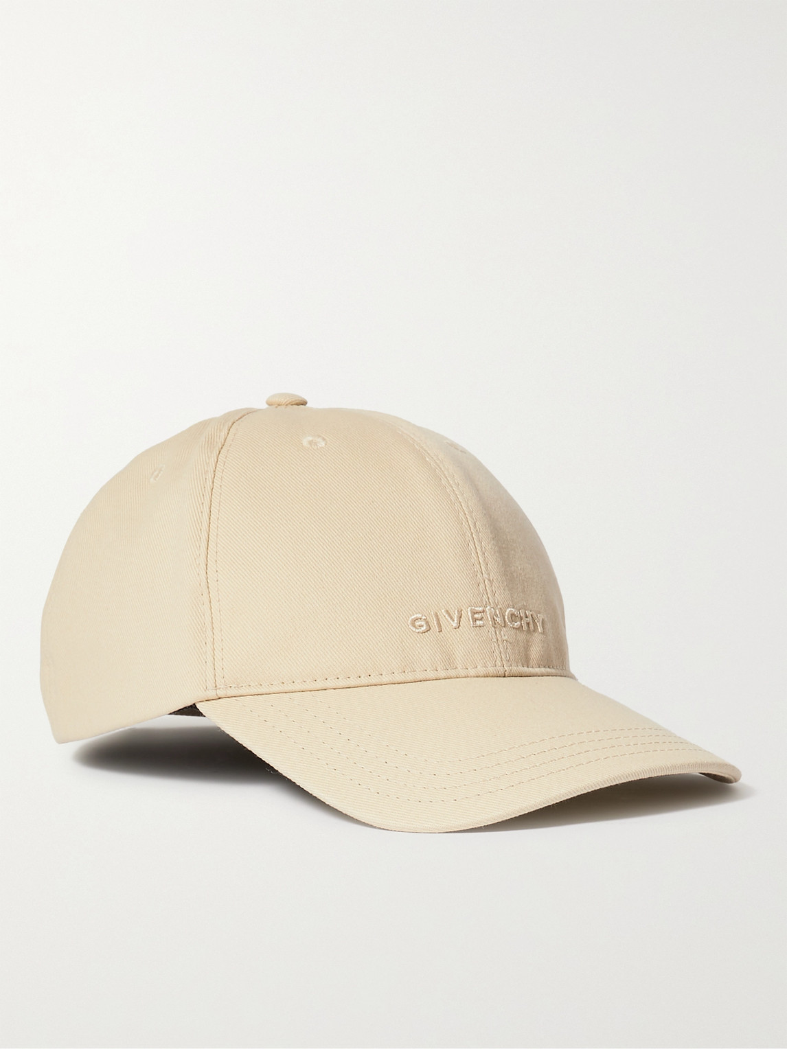 GIVENCHY LOGO-EMBROIDERED COTTON-BLEND TWILL BASEBALL CAP