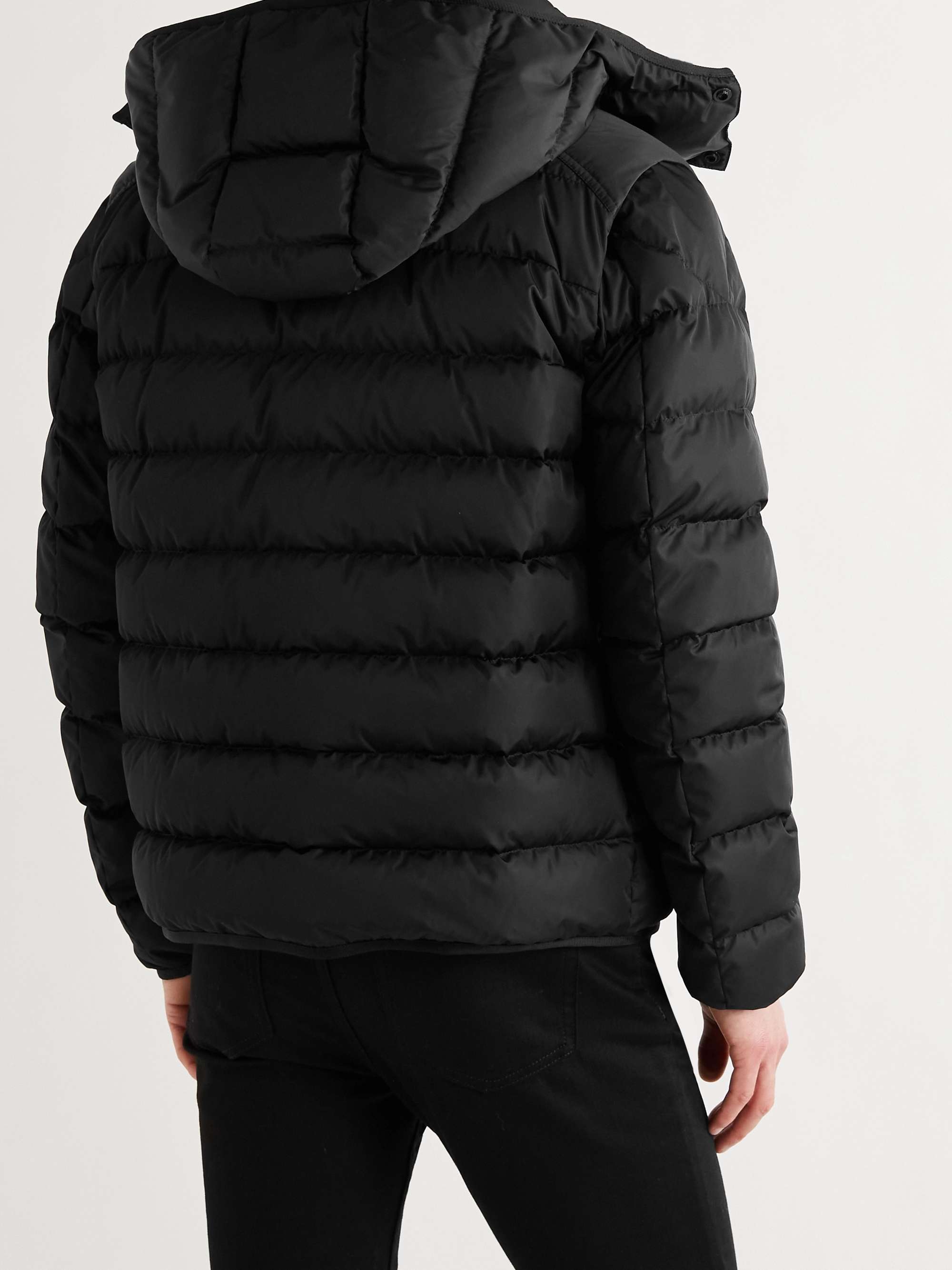 MONCLER Born to Protect Dabos Convertible Logo-Appliquéd Quilted ECONYL Hooded Down Jacket