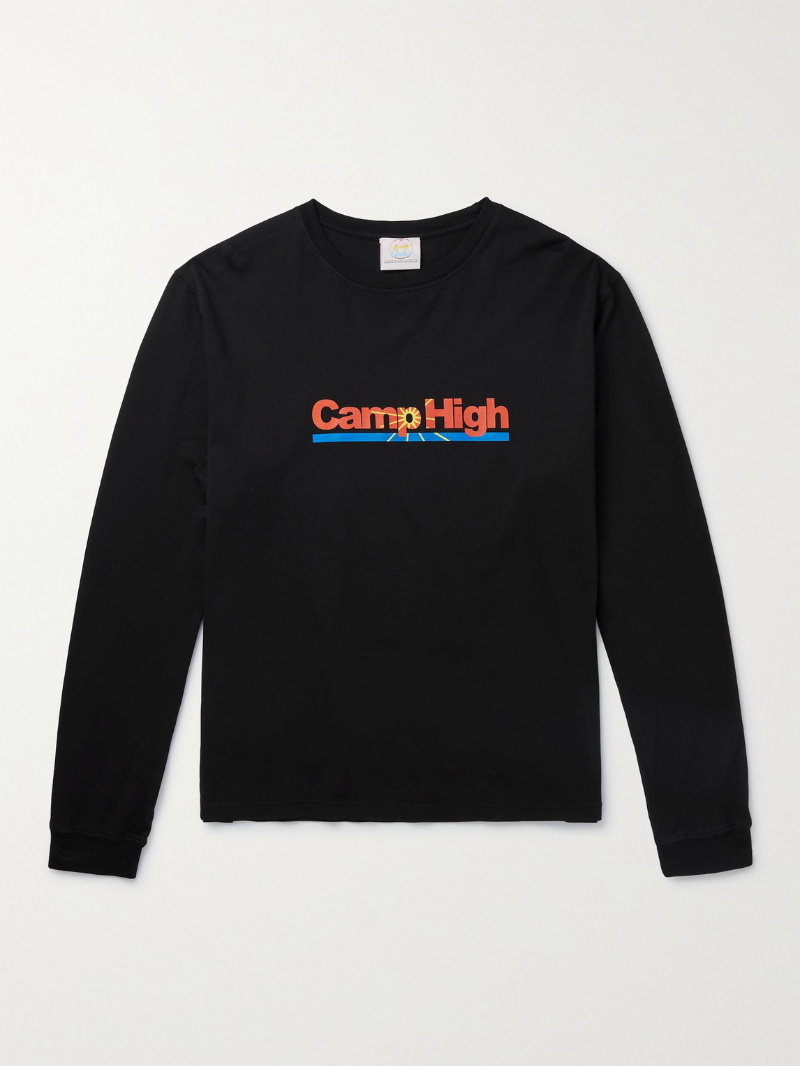 Camp High Vitamin C-h Logo-print Cotton-jersey T-shirt In Black