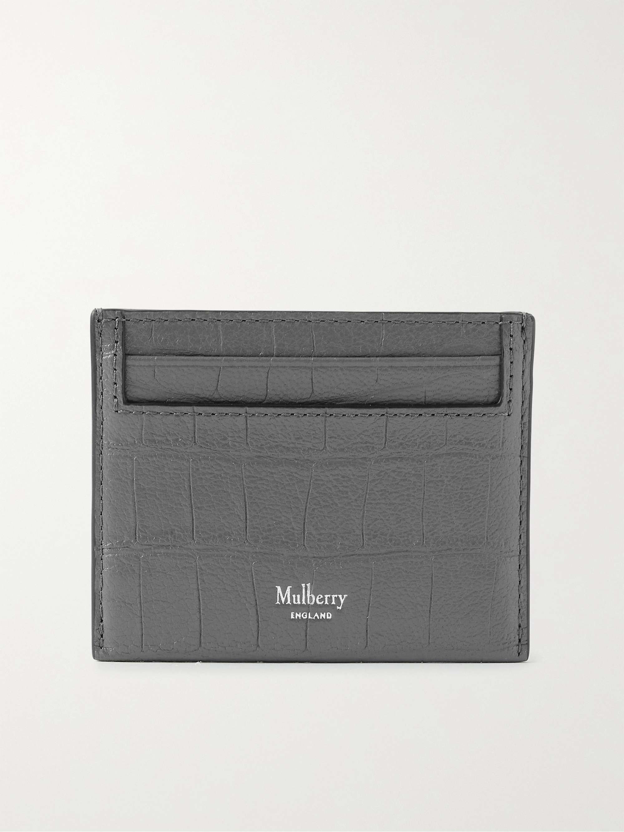 MULBERRY Croc-Effect Leather Cardholder