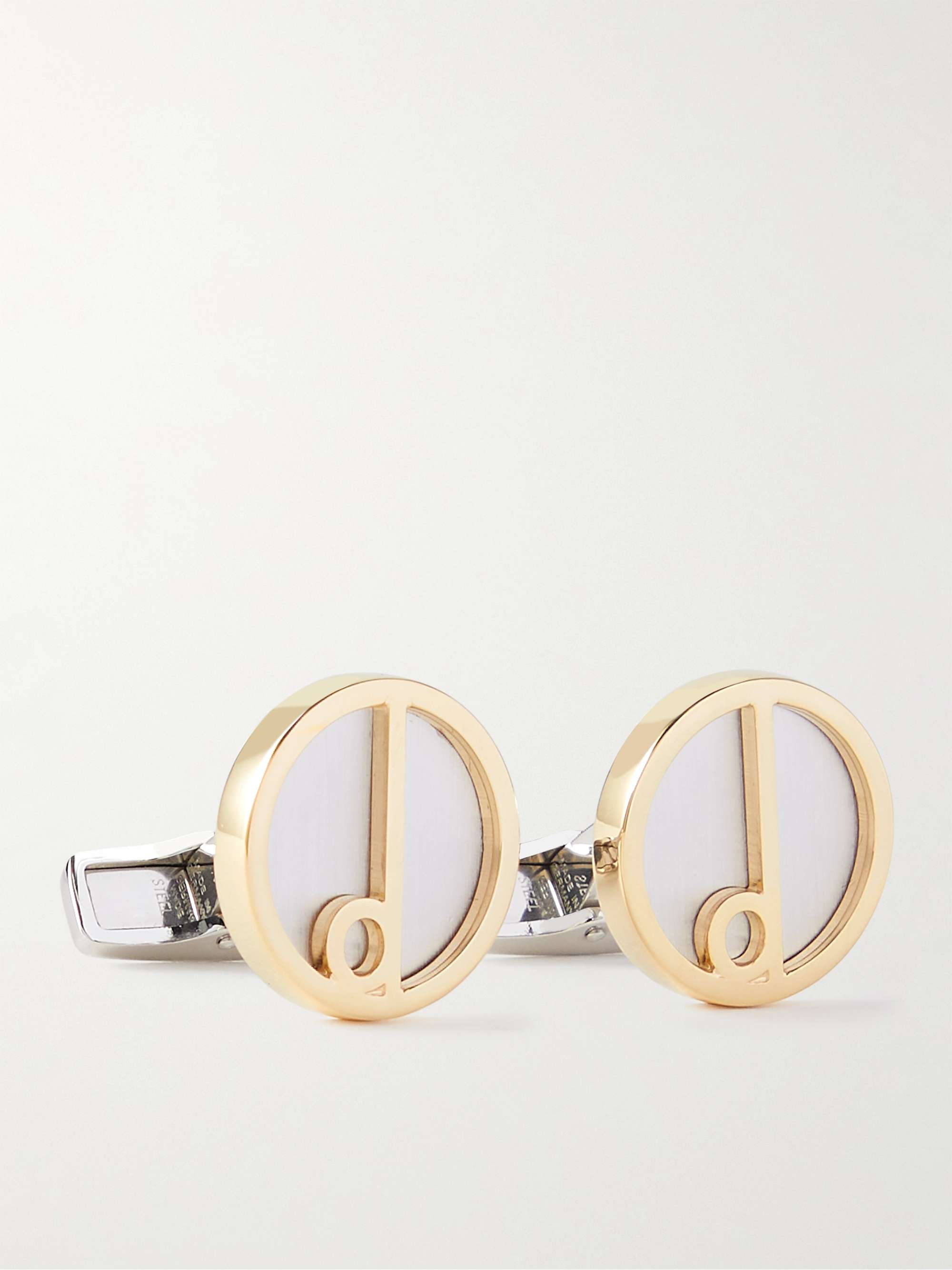 DUNHILL Gold- and Silver-Tone Cufflinks