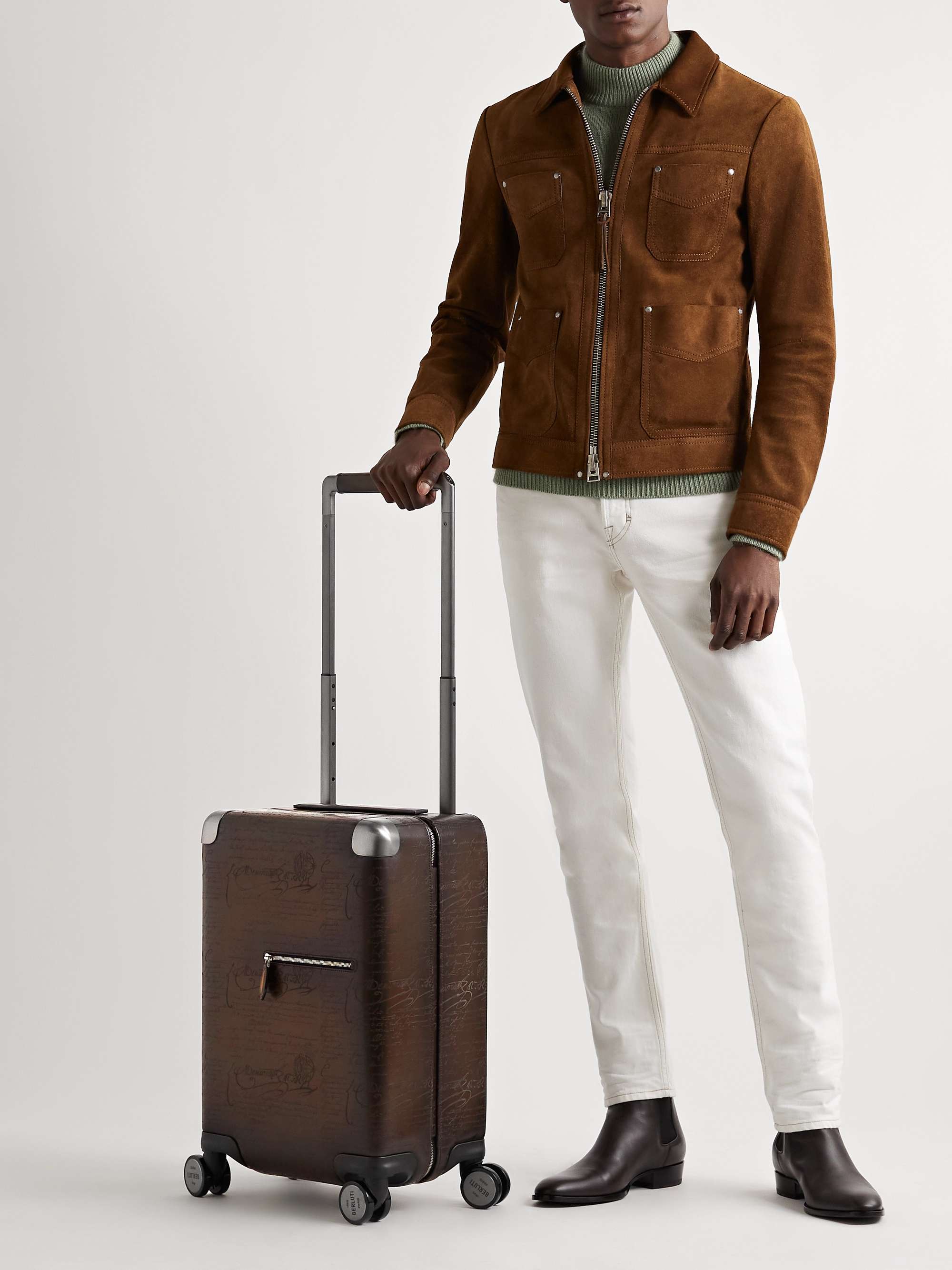 BERLUTI Scritto Venezia Leather Carry-On Suitcase
