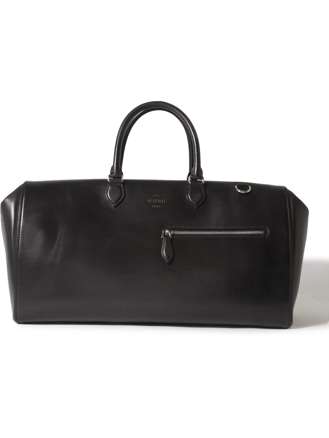 Berluti Logo-debossed Leather Weekend Bag In Black | ModeSens