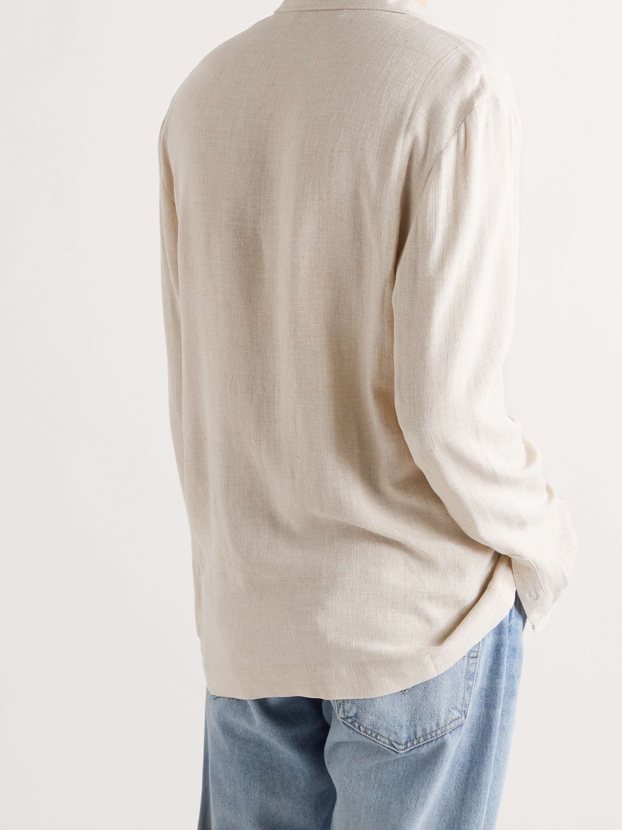 SÉFR Ripley Knitted Linen Shirt