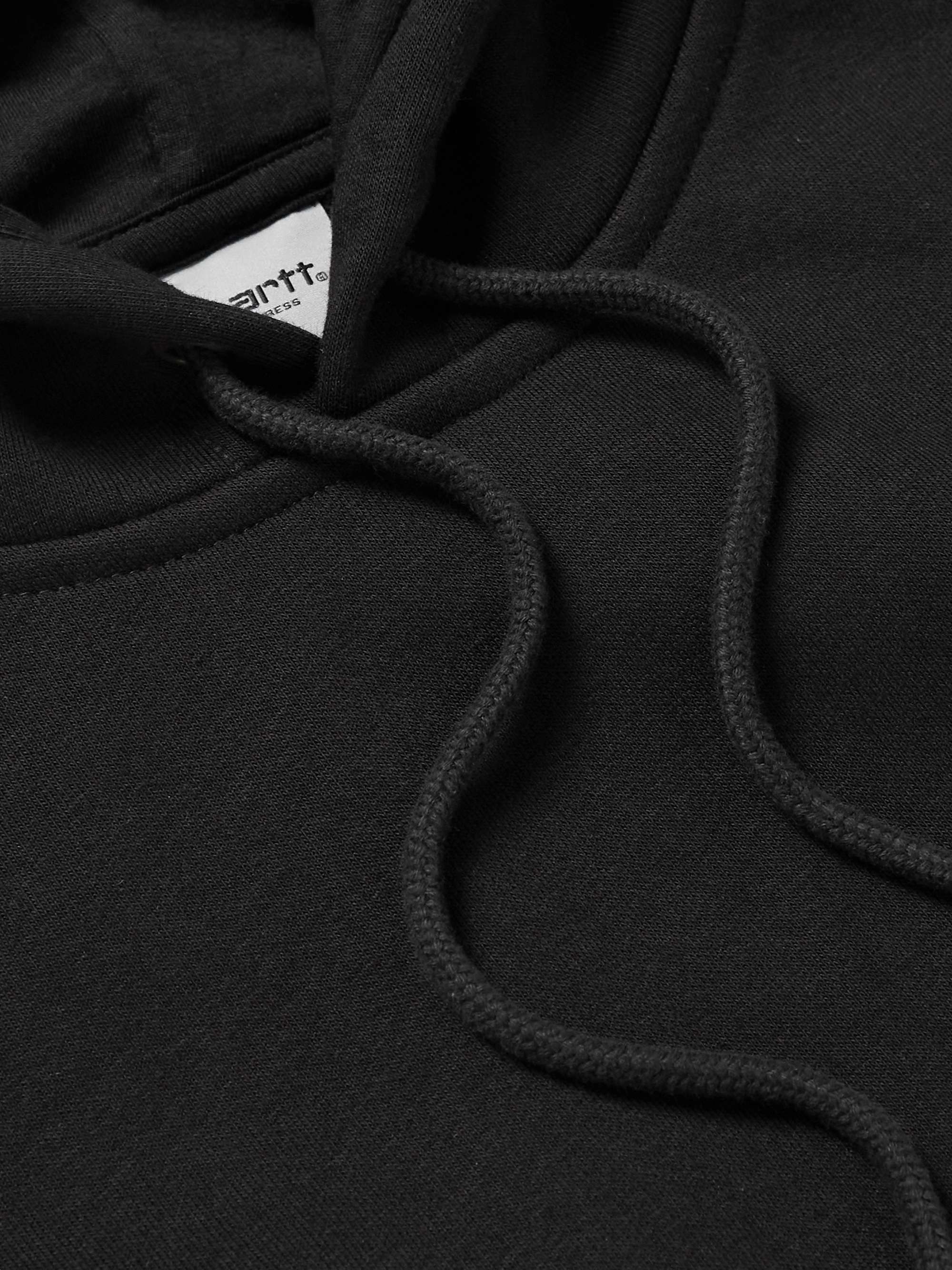 CARHARTT WIP Chase Logo-Embroidered Cotton-Blend Jersey Zip-Up Hoodie