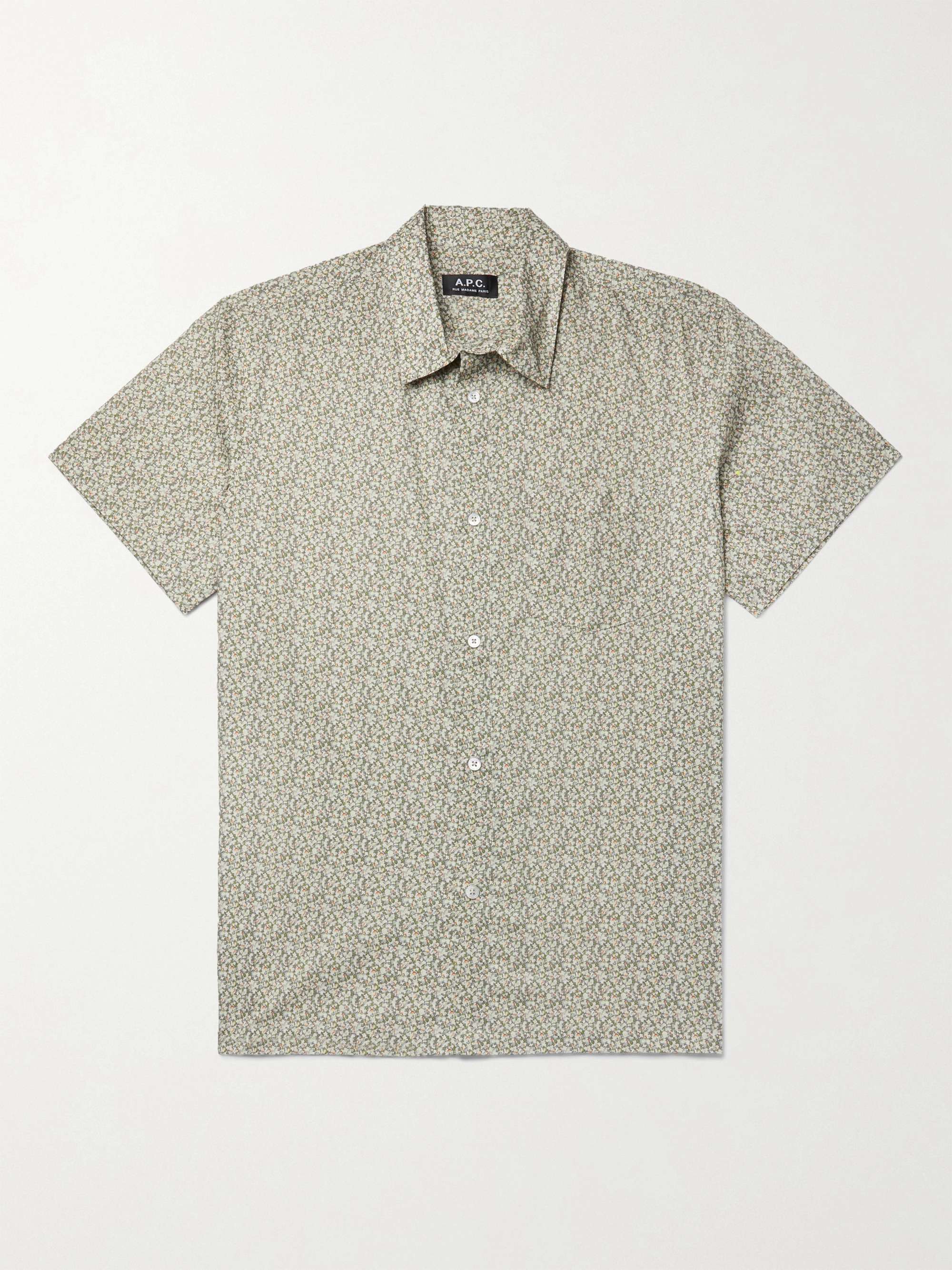 A.P.C. Printed Cotton-Poplin Shirt