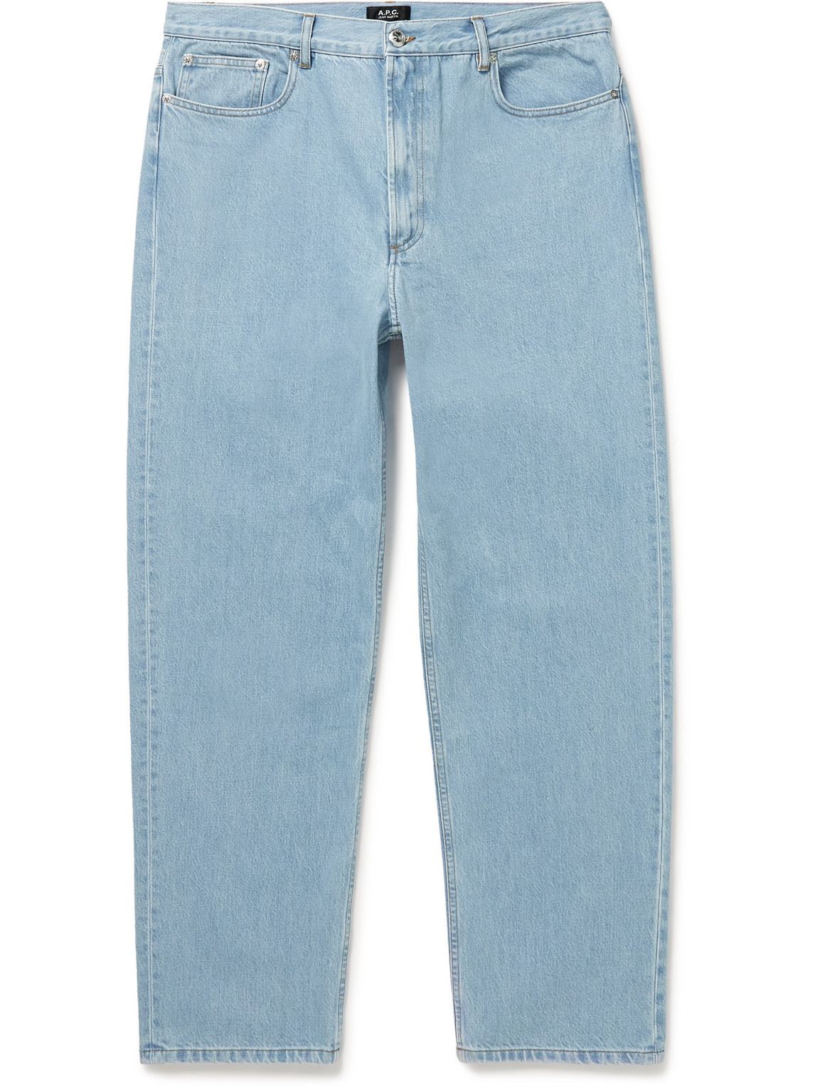 Apc Wide-leg Denim Jeans In Blue