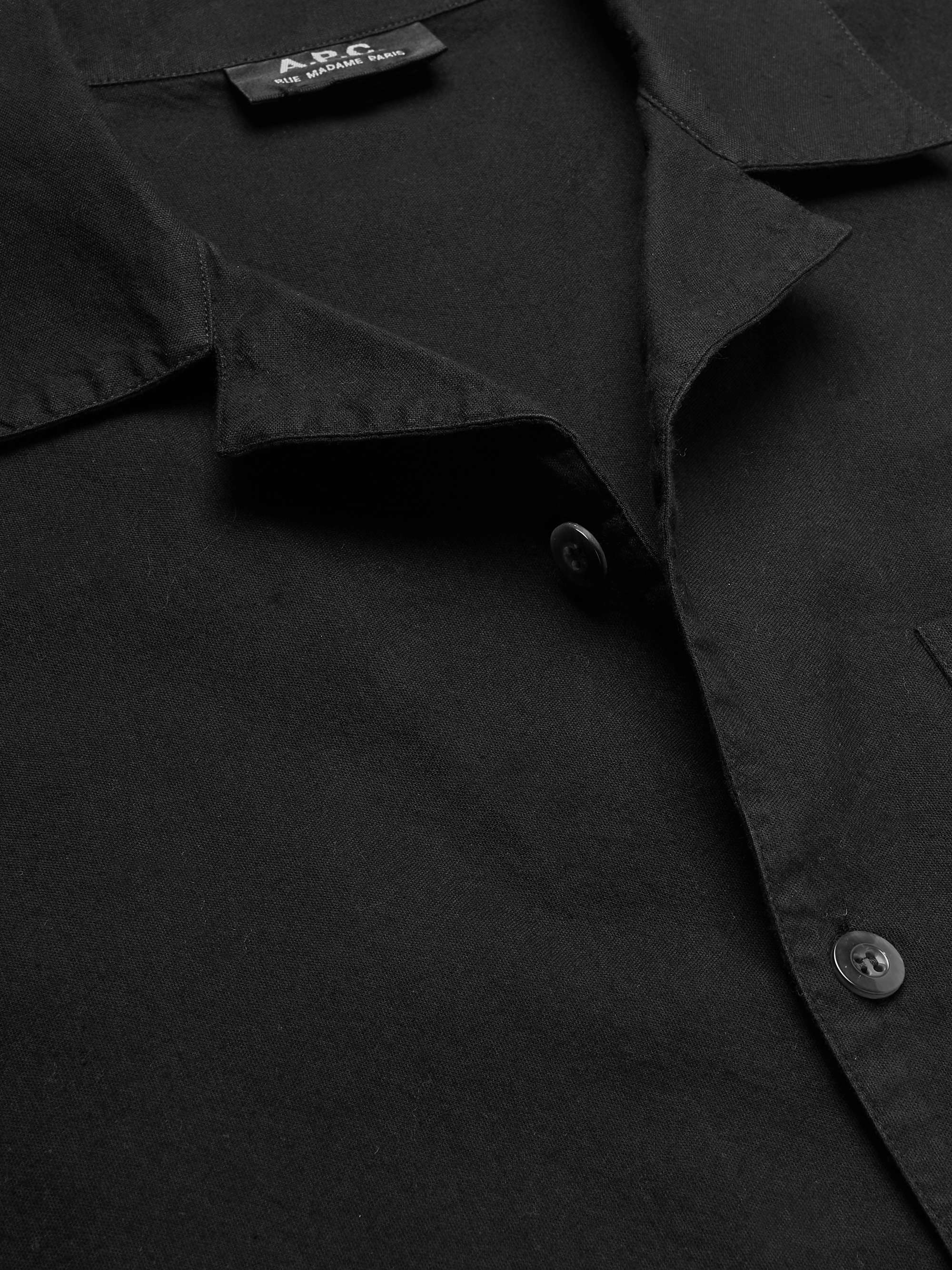 A.P.C. Camp-Collar Cotton Shirt
