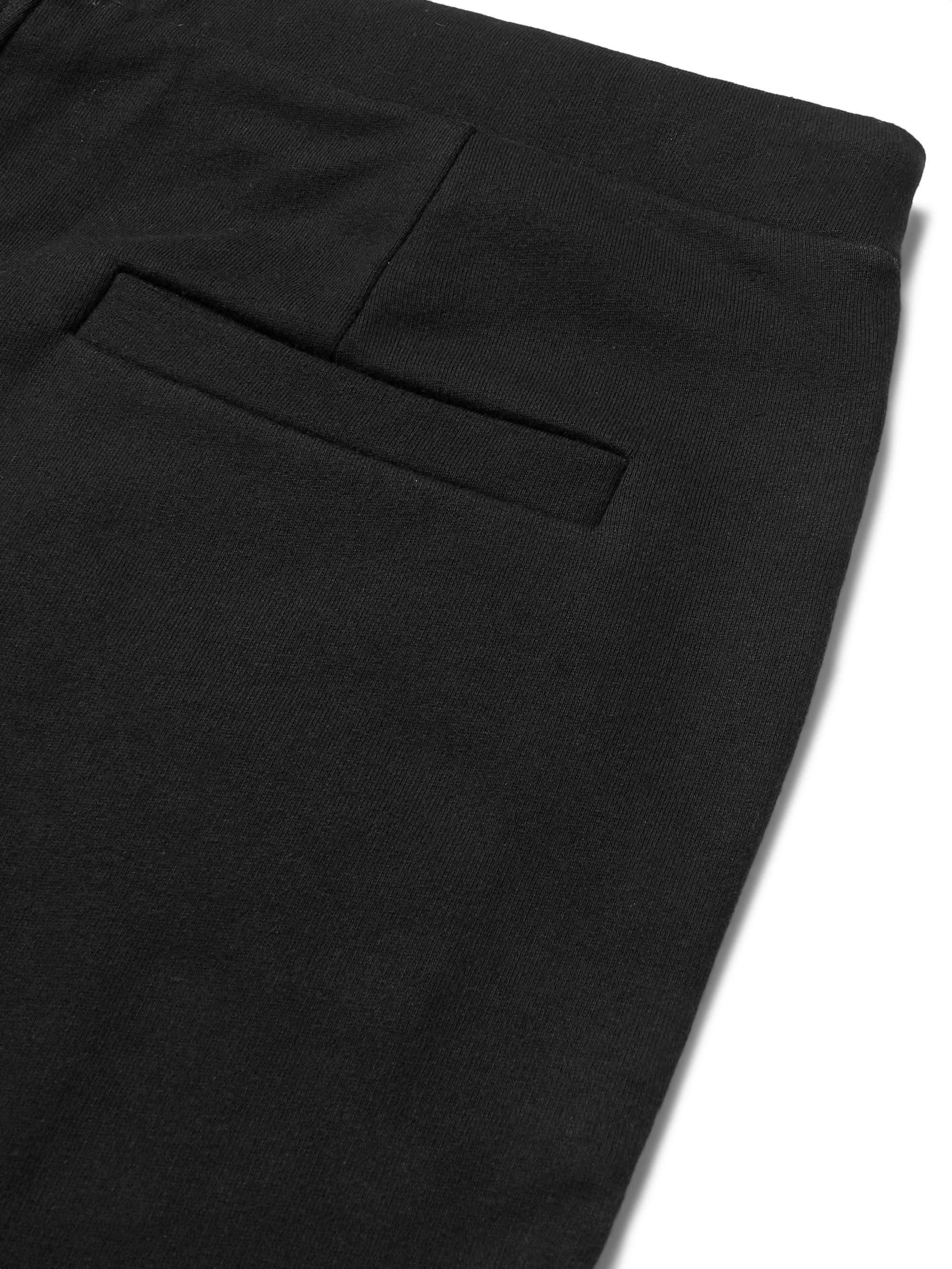 A.P.C. Logo-Print Fleece-Back Cotton-Jersey Drawstring Shorts