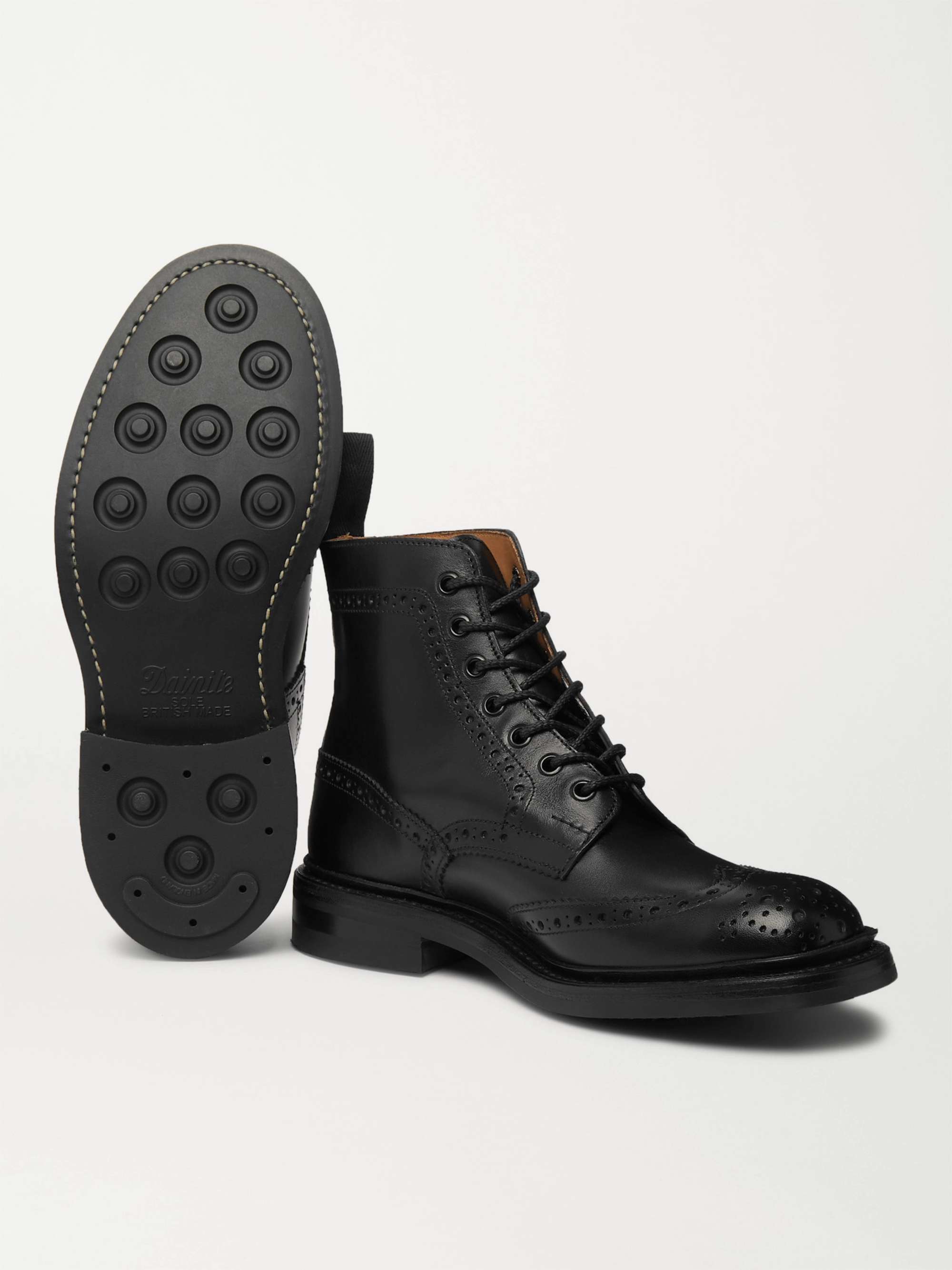 TRICKER'S Stow Full-Grain Leather Brogue Boots