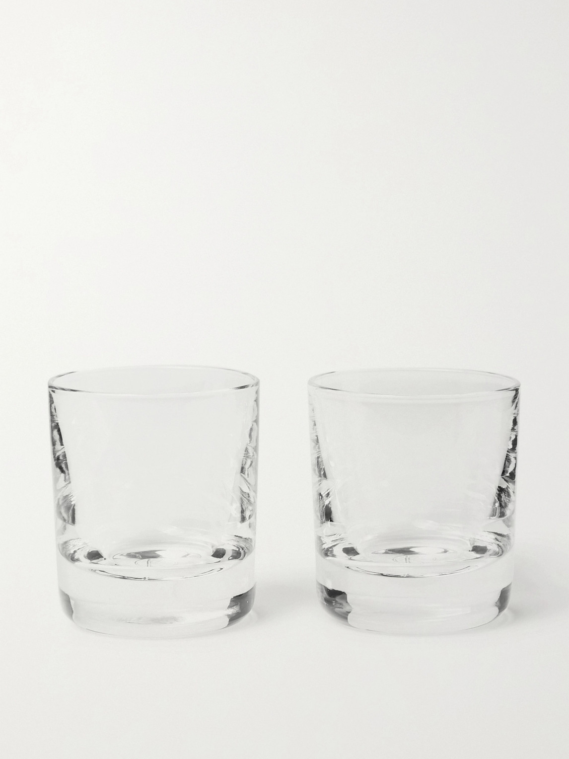 Kingsman Higgs & Crick Set Of Two Crystal Shot Glasses In Neutrals