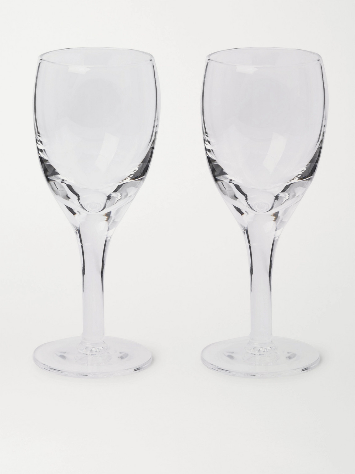 Kingsman Higgs & Crick Set Of Two Crystal Port Glasses In Neutrals