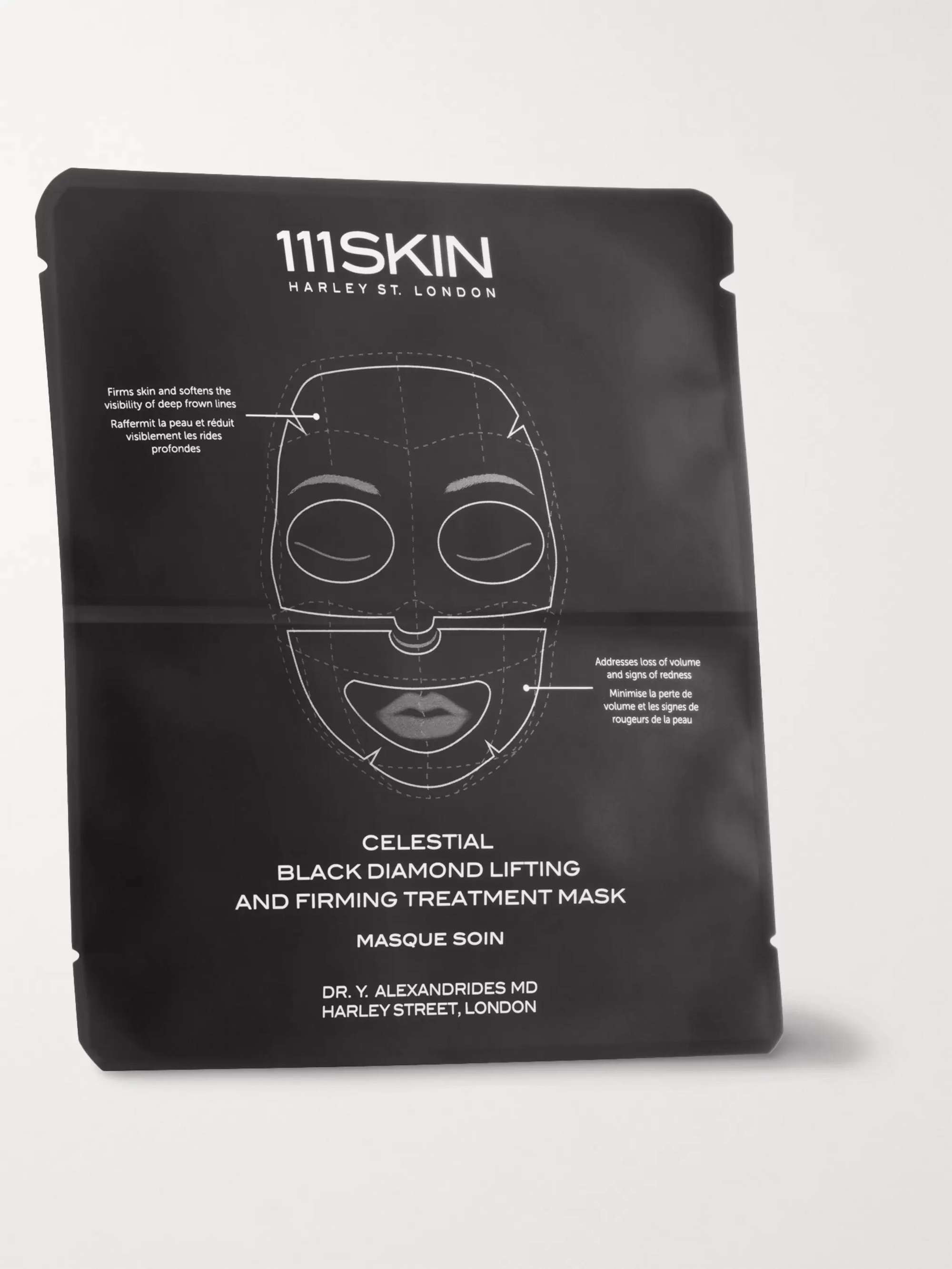 111SKIN Celestial Black Diamond Lifting and Firming Treatment Mask, 4 x 74ml