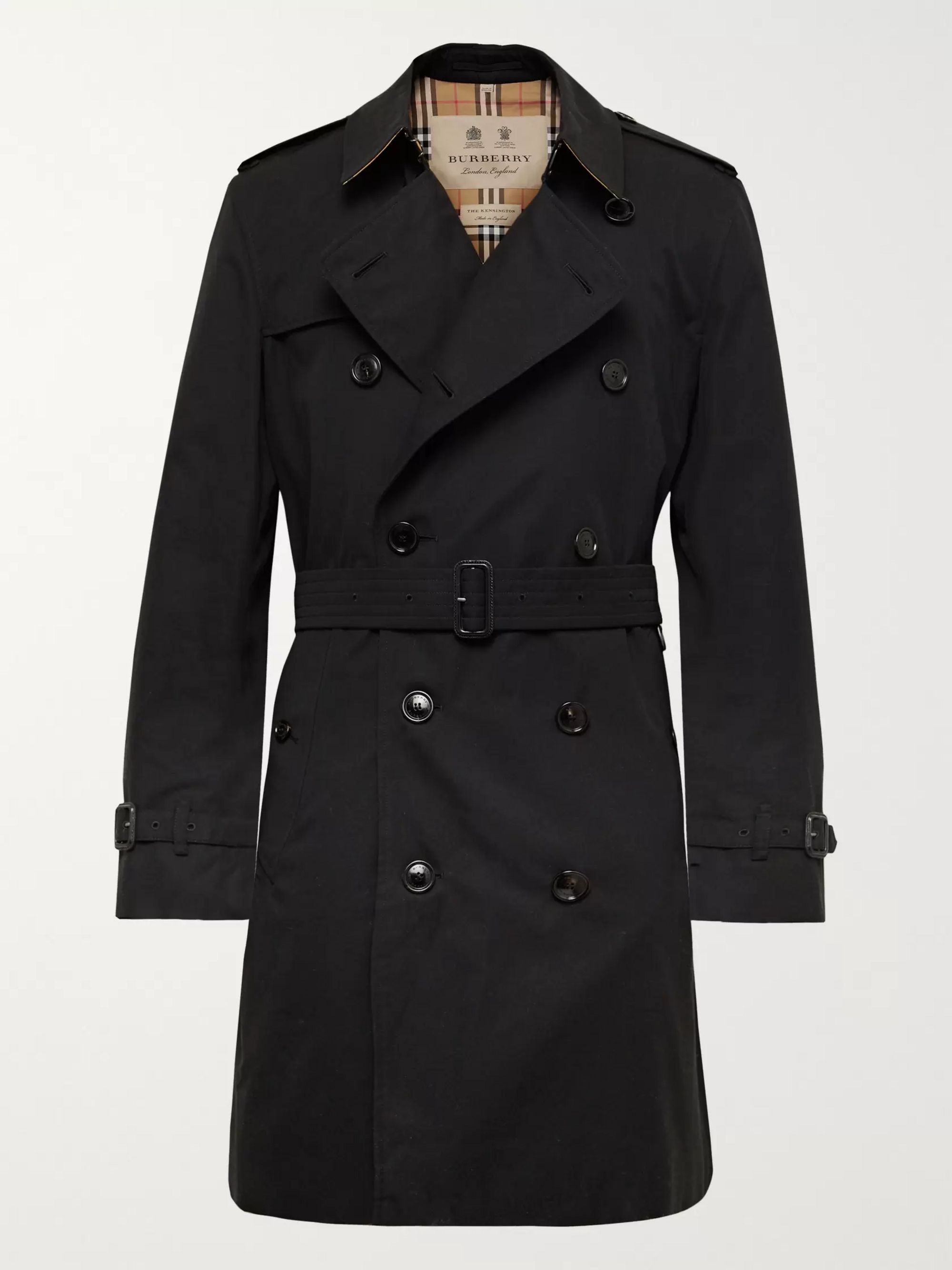 Kensington Cotton-Gabardine Trench Coat 