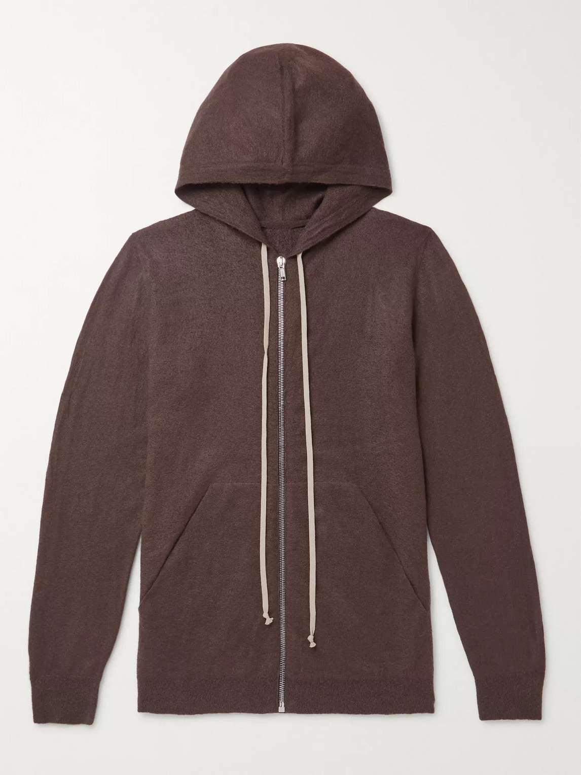 RICK OWENS OVERSIZED BOILED CASHMERE HOODIE