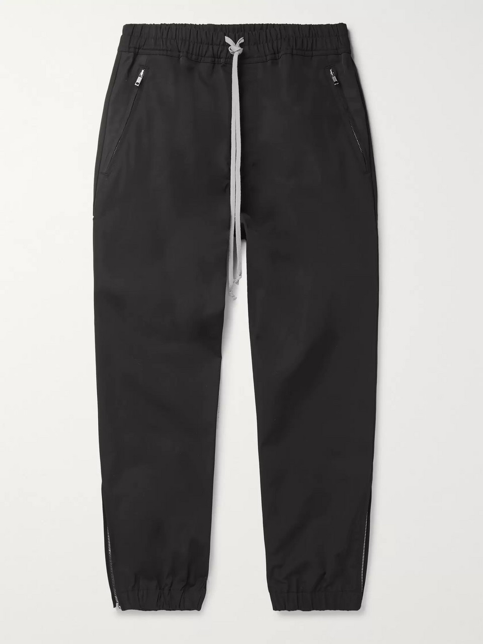 Tapered Twill Drawstring Trousers