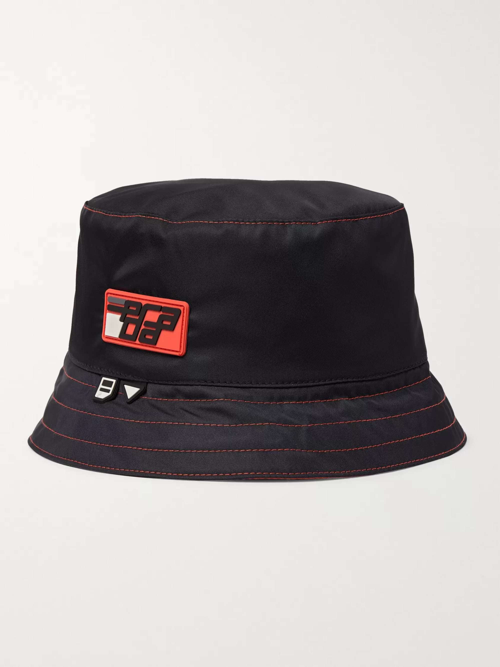 PRADA Logo-Appliquéd Nylon Bucket Hat