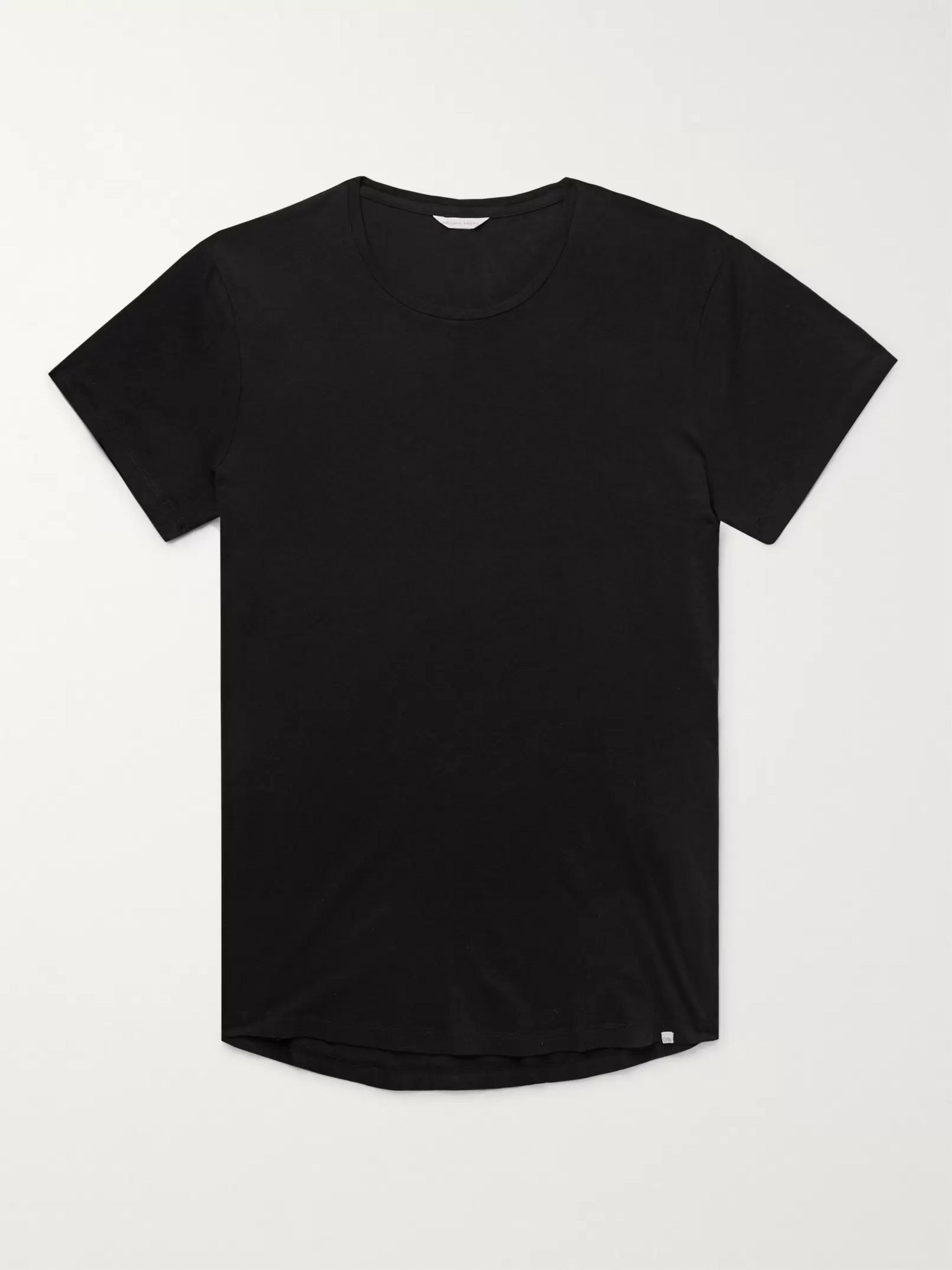 Black OB-T Slim-Fit Cotton-Jersey T-Shirt | ORLEBAR BROWN | MR PORTER