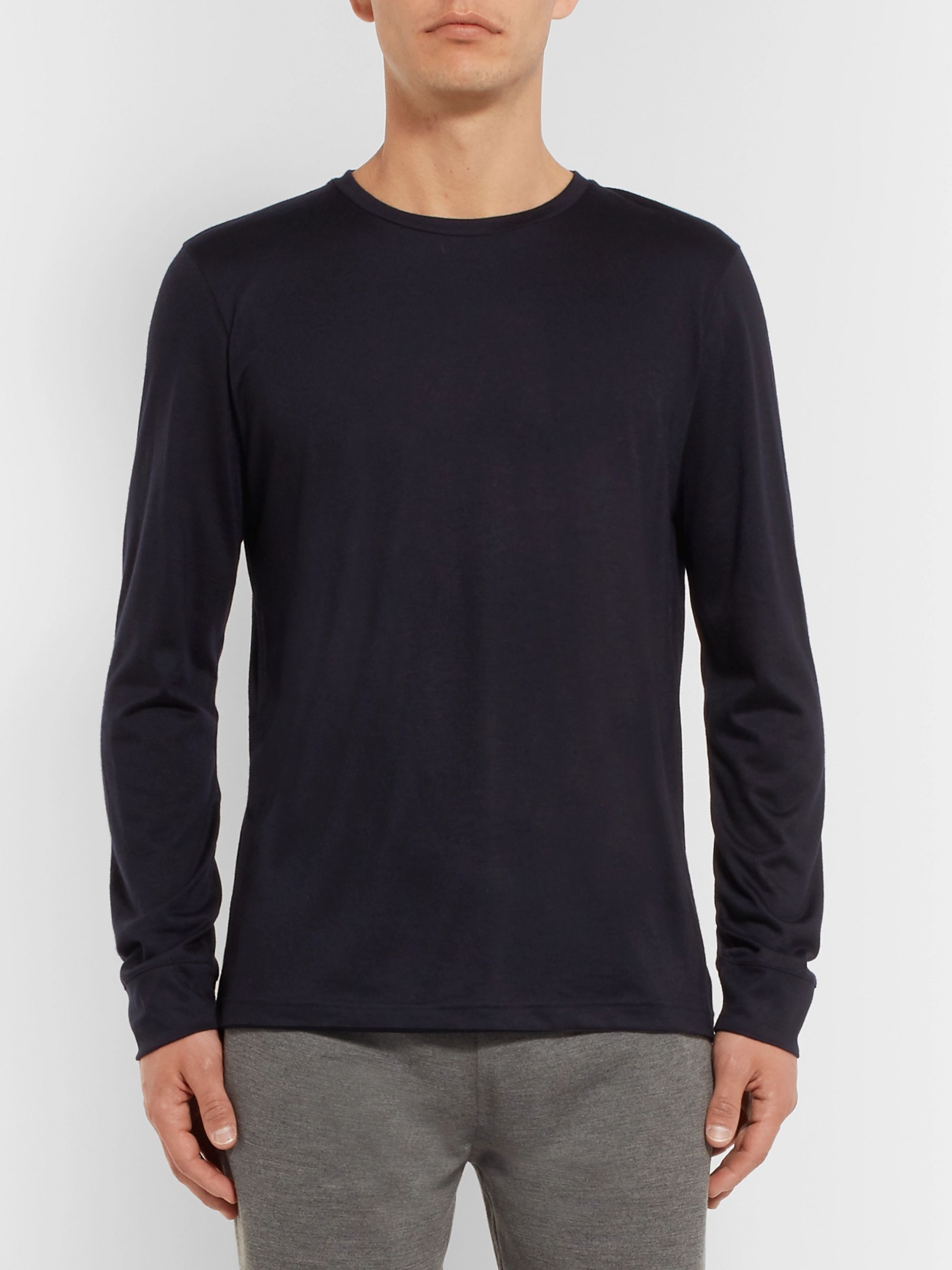 Navy Slim-Fit Cashmere-Jersey T-Shirt | LORO PIANA | MR PORTER