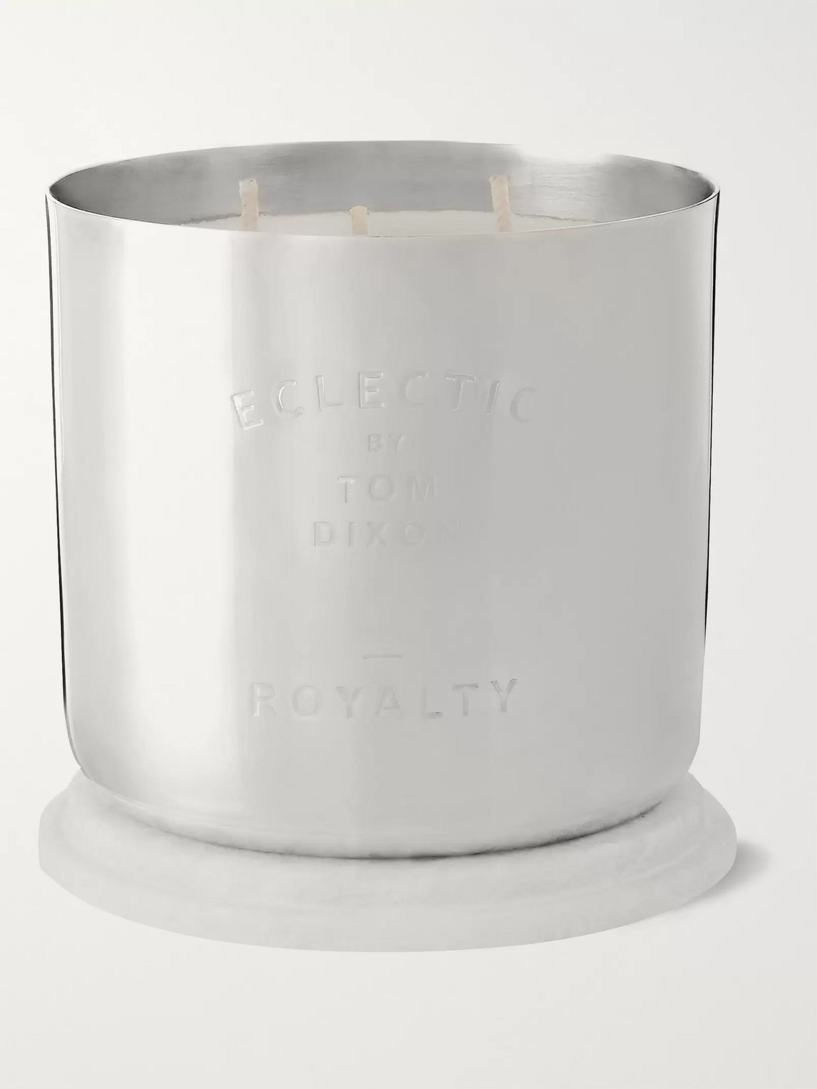 Tom Dixon Royalty Scented Candle, 540g In Silver