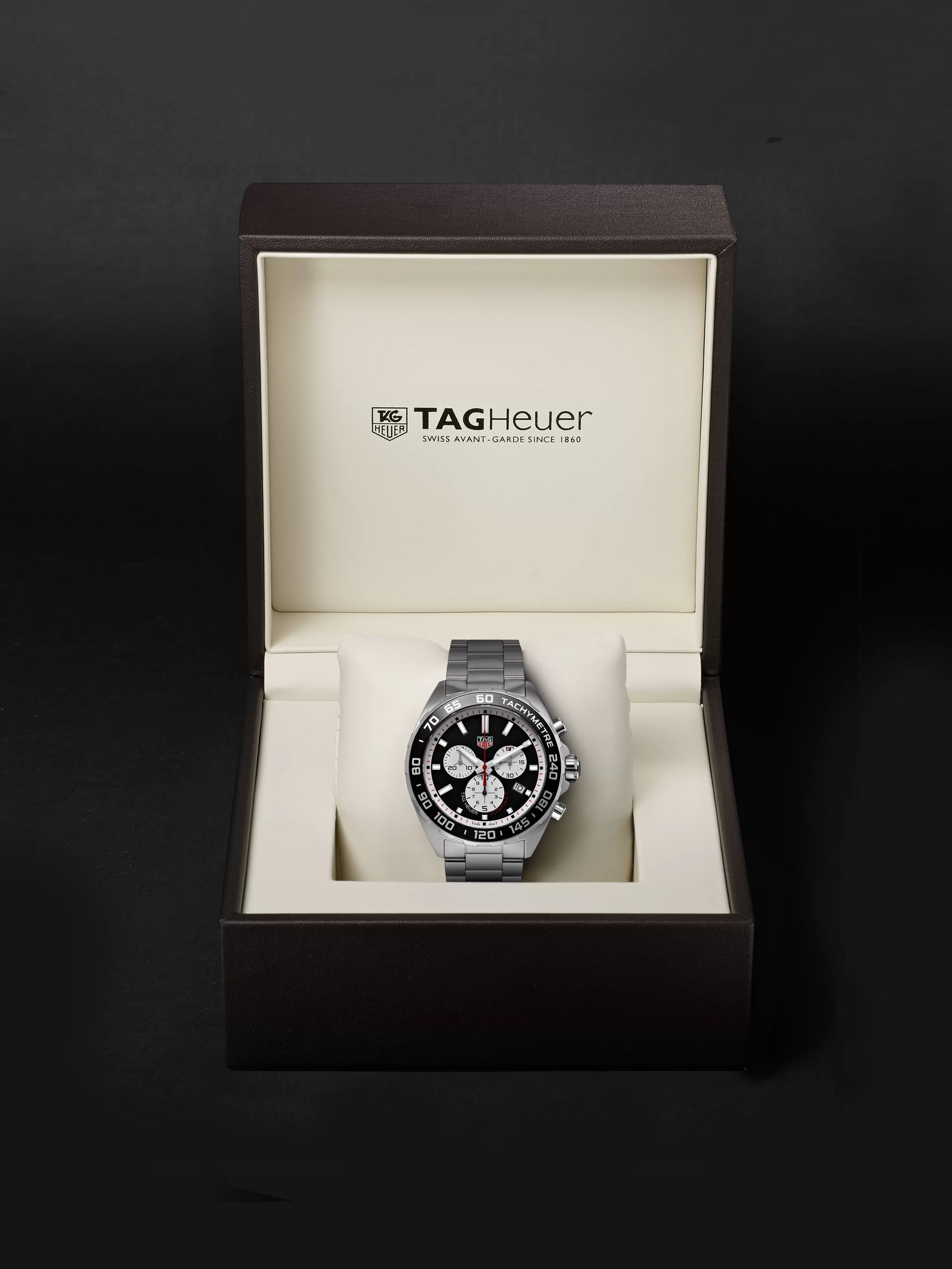 TAG Heuer Formula 1 Aston Martin Red Bull Racing Chronograph 43mm Stainless Steel Watch, Ref. No. CAZ101AB.BA0842