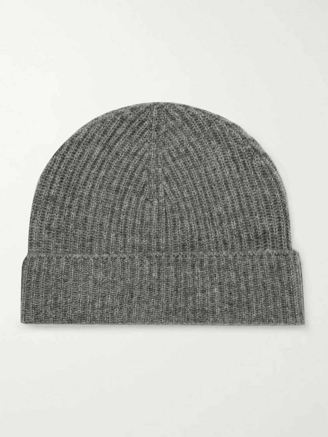Lock & Co Hatters Ribbed Cashmere Beanie In Gray