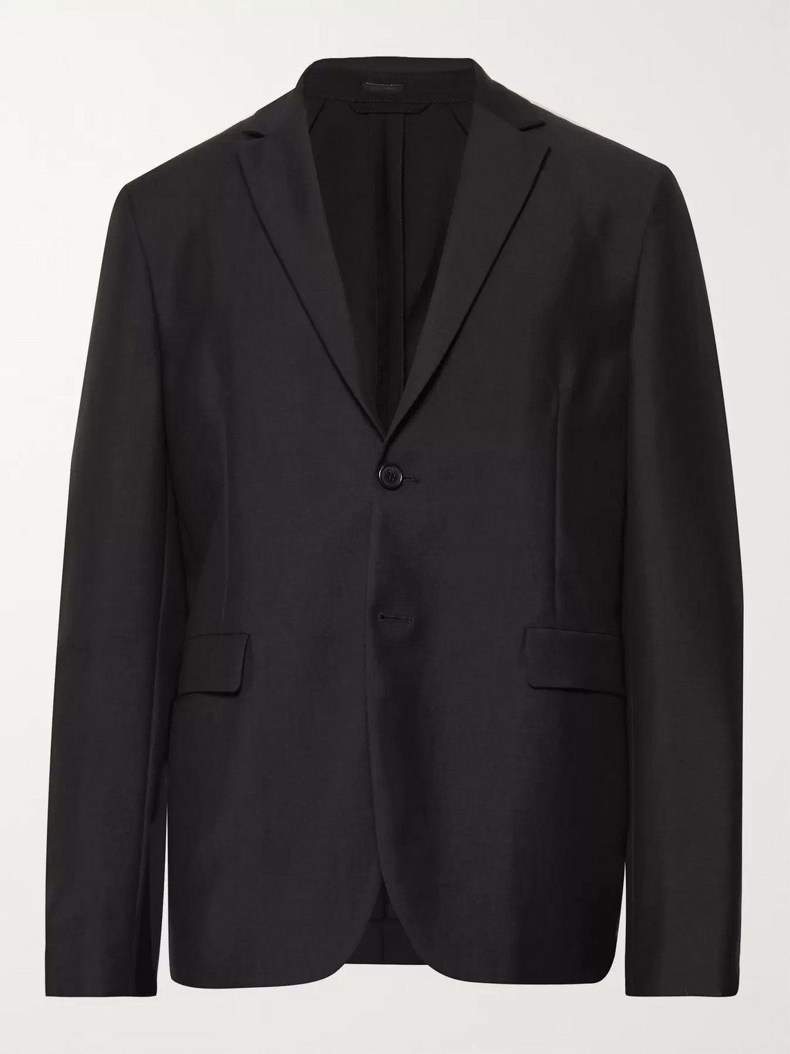 Acne Studios Antibes Slim-fit Unstructured Wool And Mohair-blend Blazer In Black