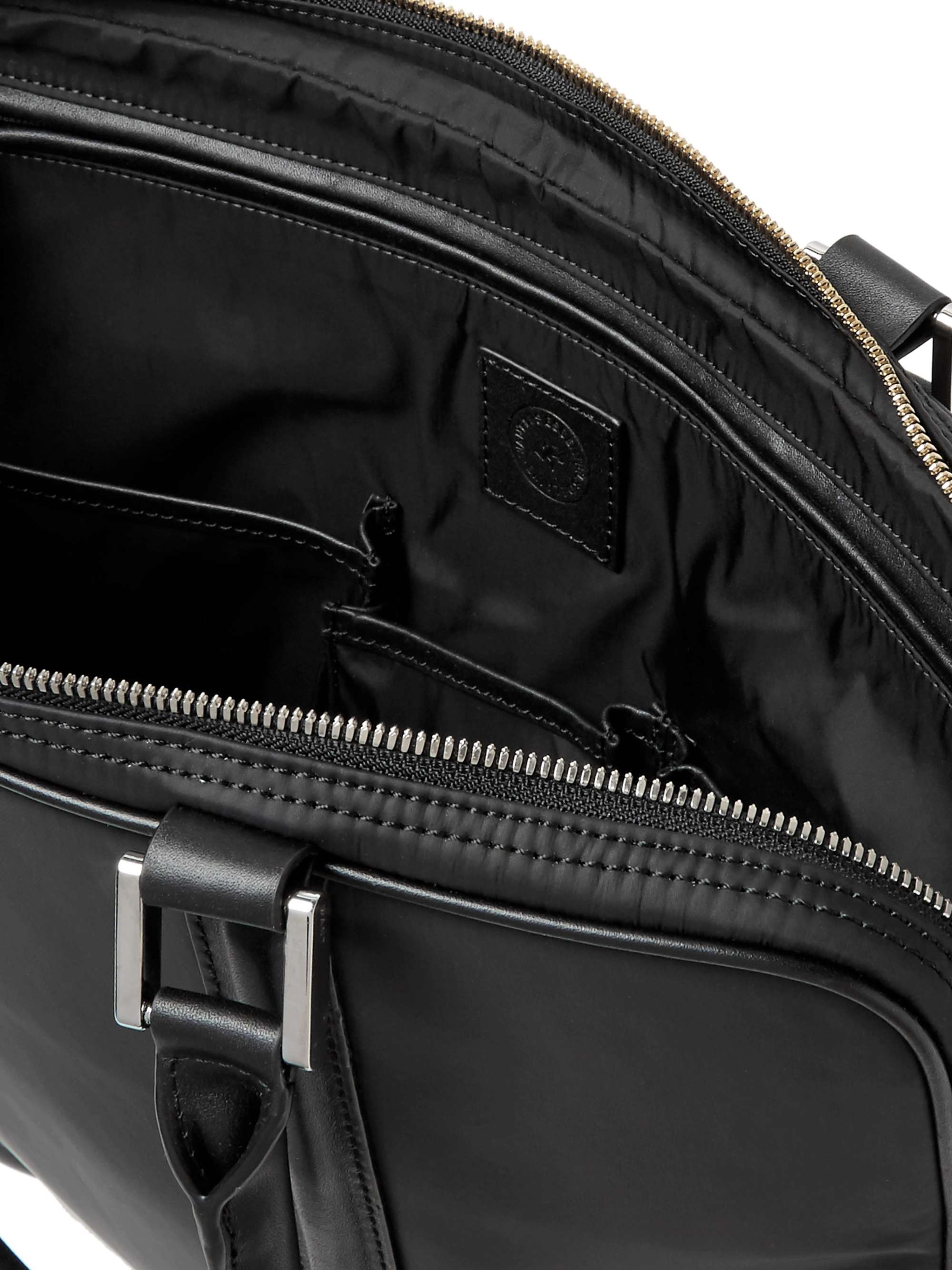 WANT LES ESSENTIELS Haneda Leather-Trimmed Nylon Briefcase