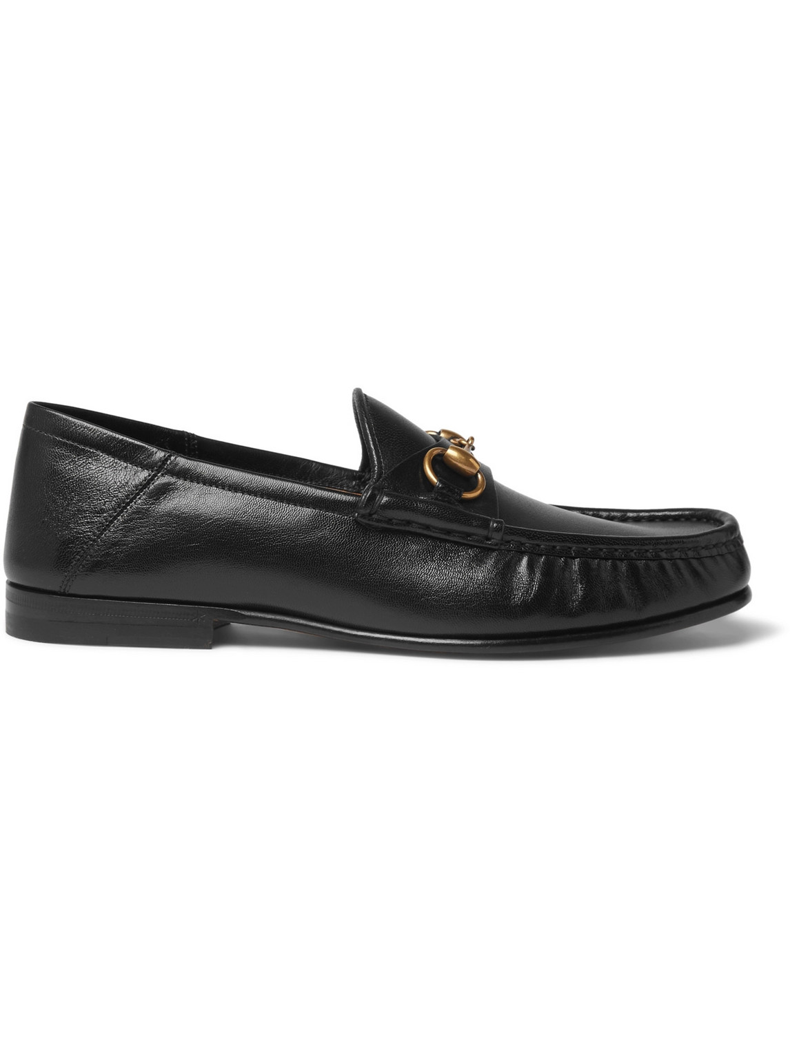Easy Roos Horsebit Collapsible-Heel Leather Loafers