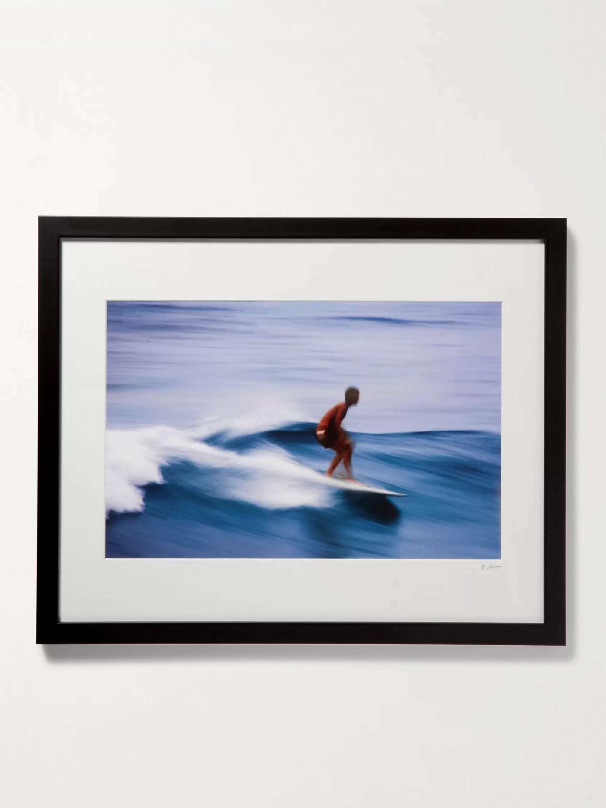 SONIC EDITIONS Framed 1990 Surfer in Pipeline Print, 16" x 20"