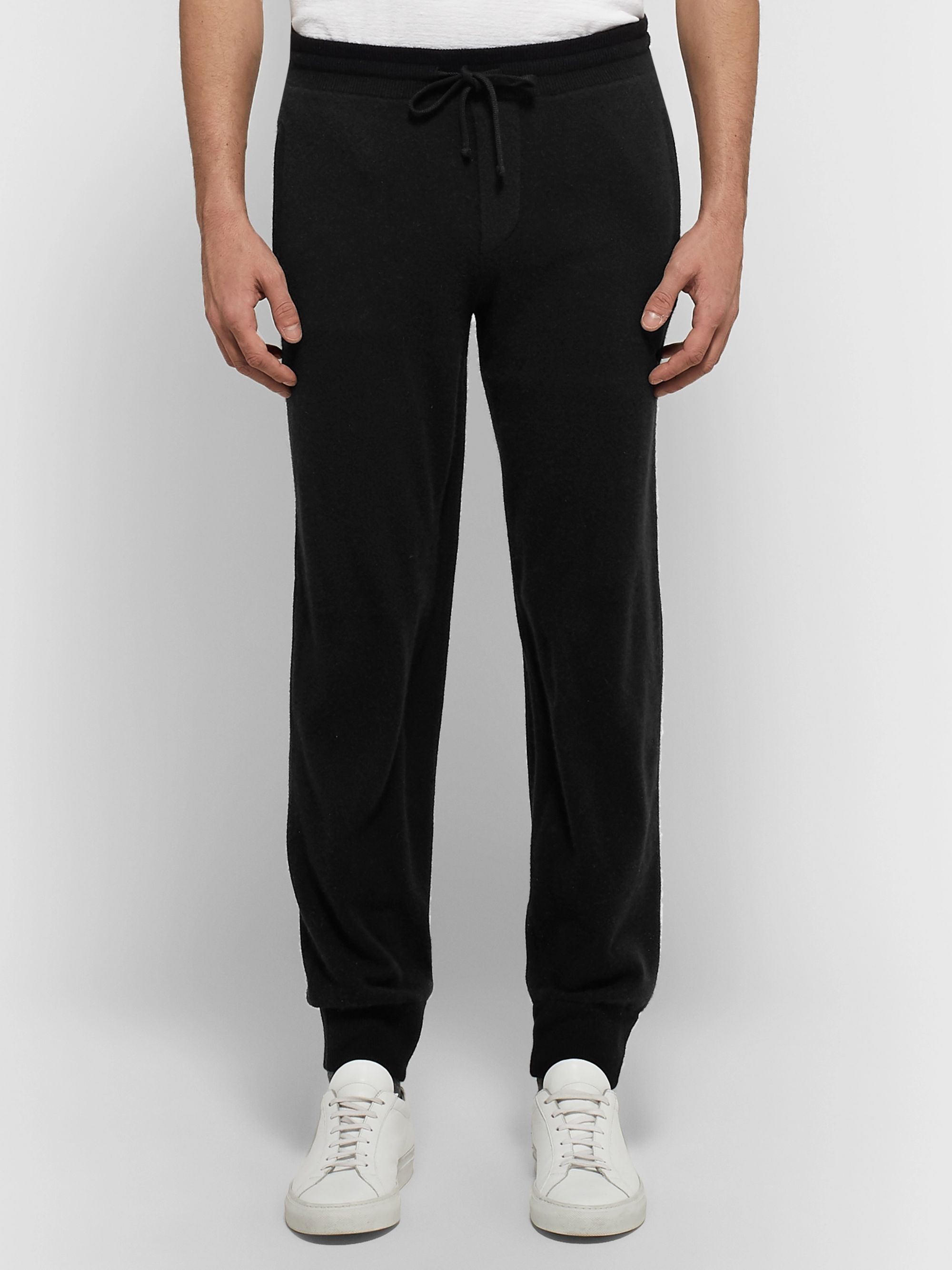 Black Tapered Baby Cashmere Sweatpants | James Perse | MR PORTER