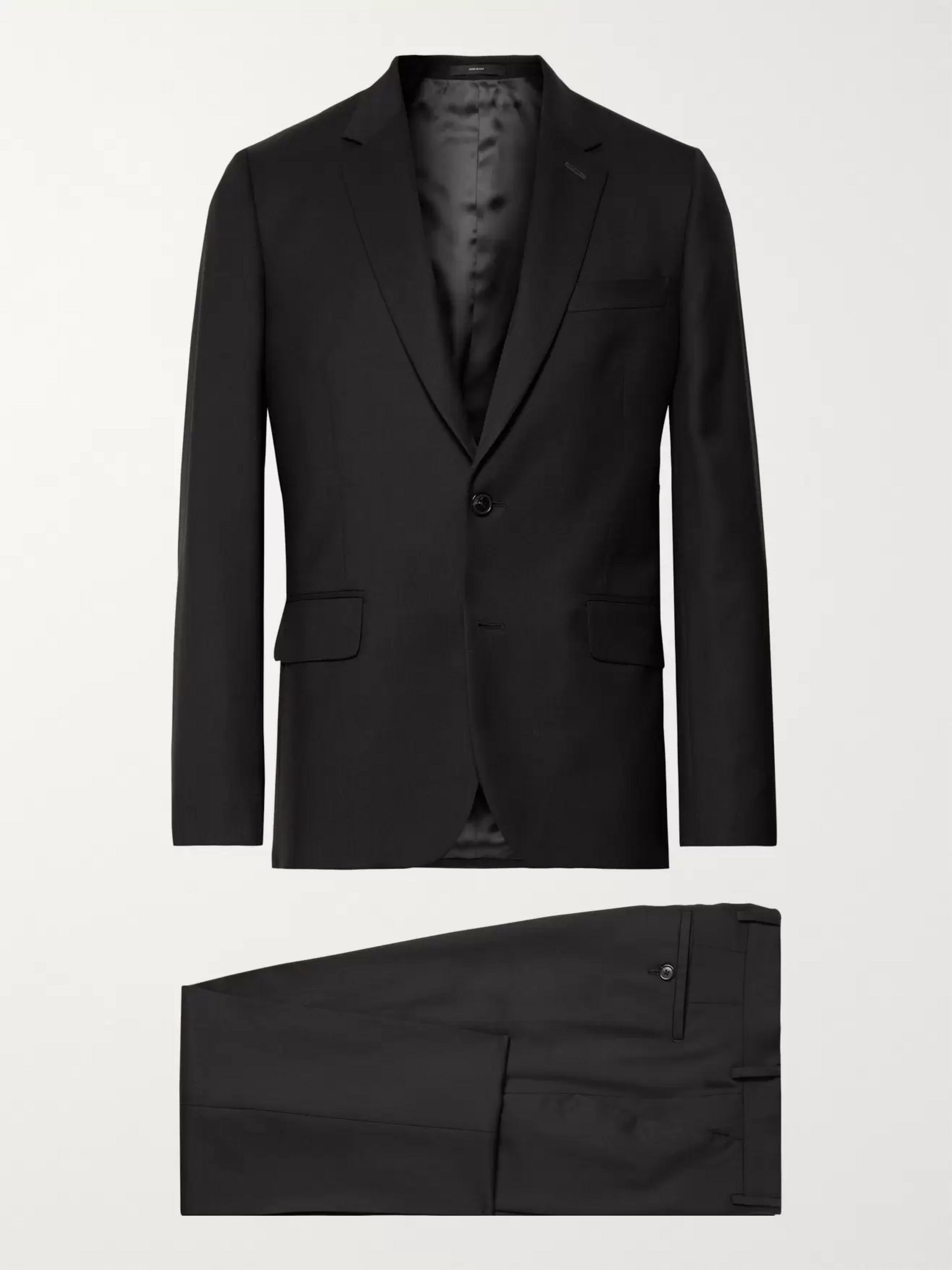 PAUL SMITH Grey A Suit To Travel In Soho Slim-Fit Wool Suit