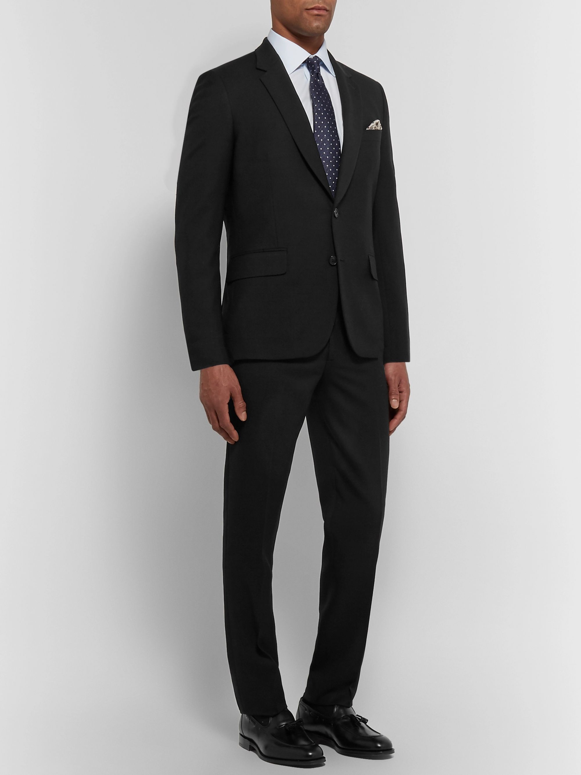 Black Black A Suit To Travel In Soho Slim-Fit Wool Suit | PAUL SMITH ...
