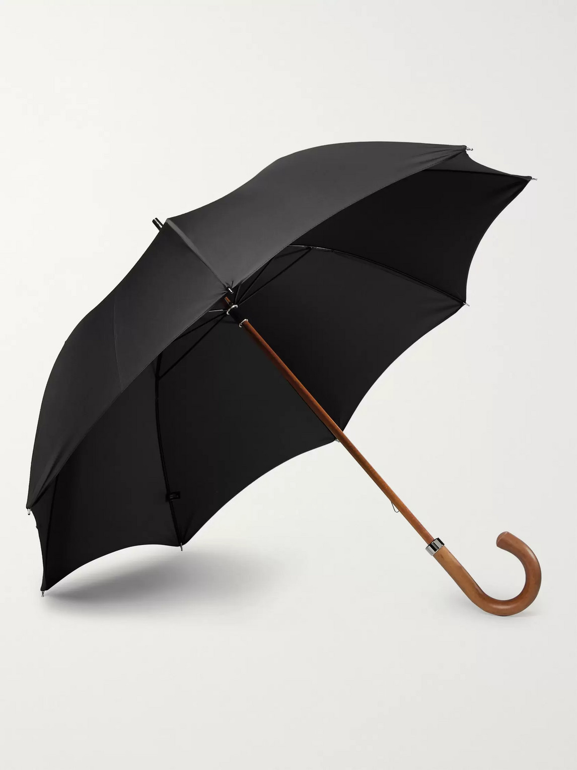 London Undercover City Gent Wood-handle Umbrella In Black