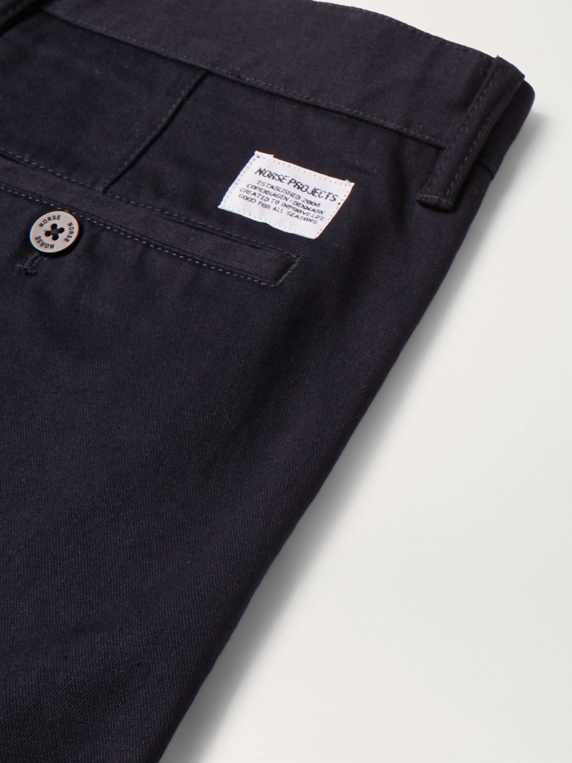 Navy Aros Heavy Tapered Cotton-Twill Chinos | NORSE PROJECTS | MR PORTER