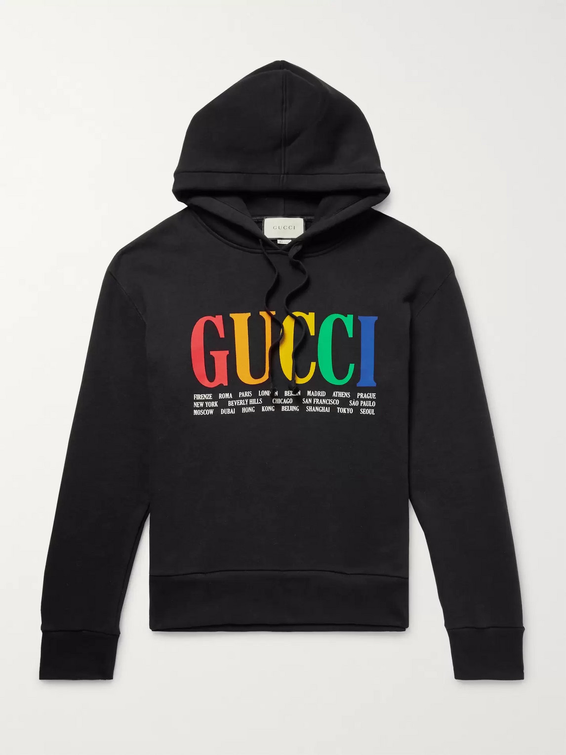 gucci hoodie rainbow logo