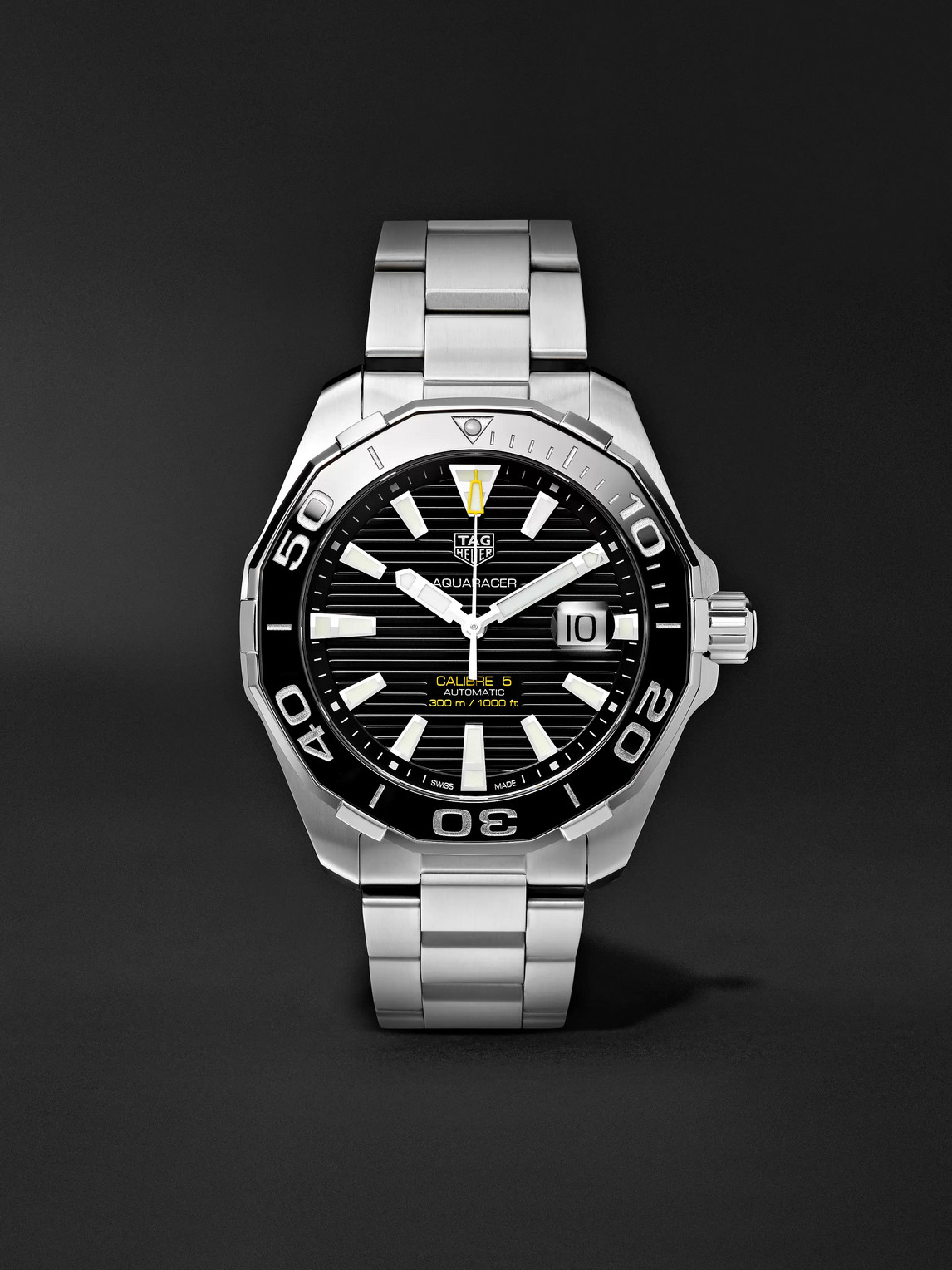 Tag Heuer Aquaracer Automatic 43mm Steel Watch, Ref. No. Way201a.ba0927 In Black