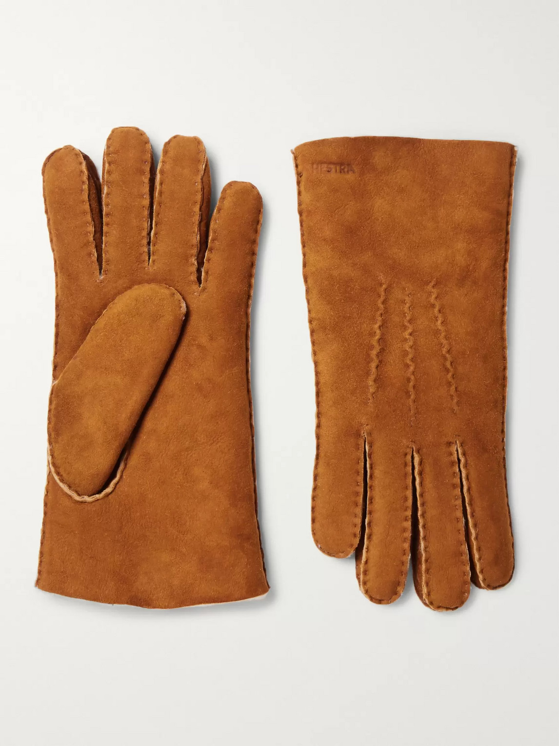 Hestra Shearling Gloves In Brown